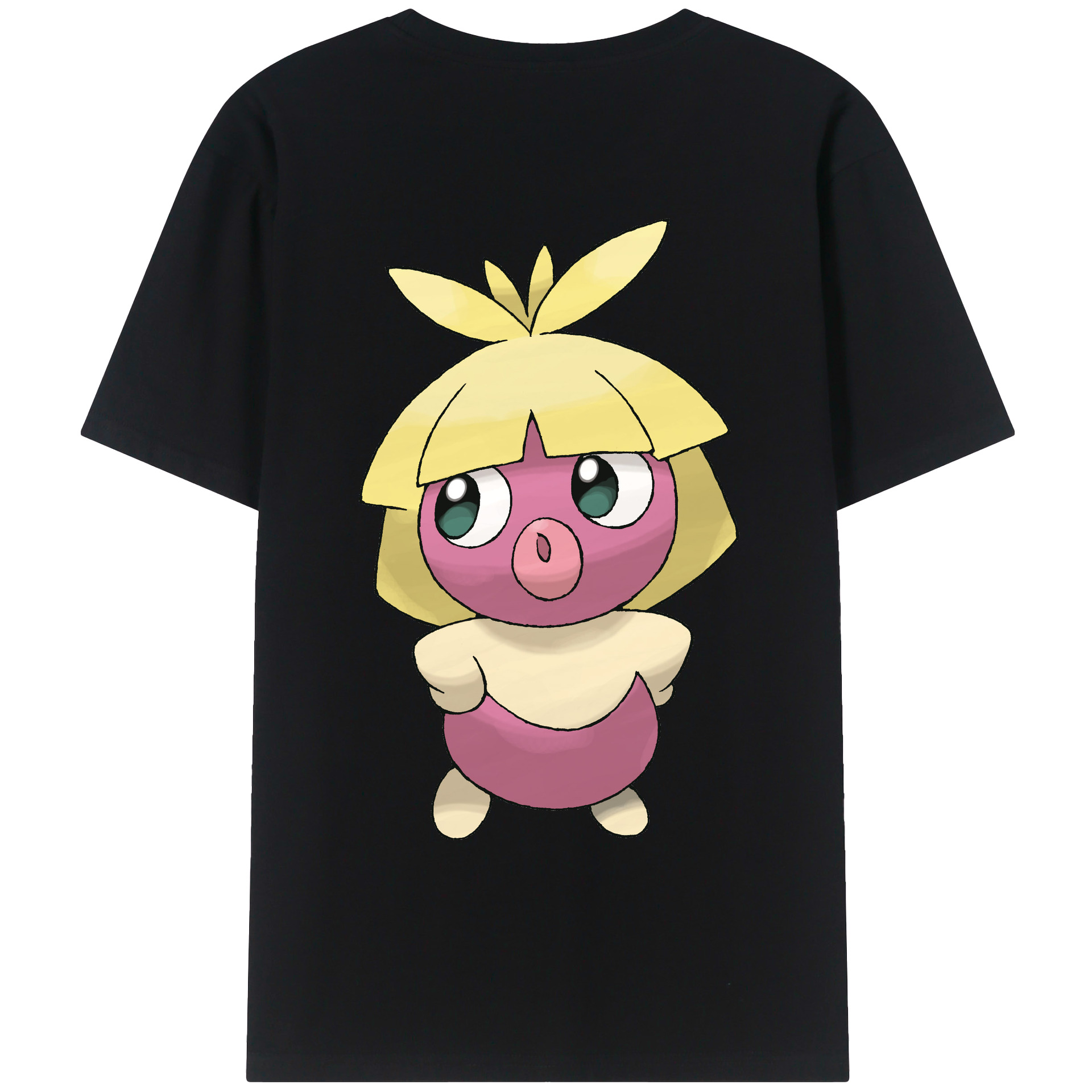 （画像用） ポケットモンスター Pokémon 綿100％ メンズ半袖Tシャツ（バックプリント） 通気性