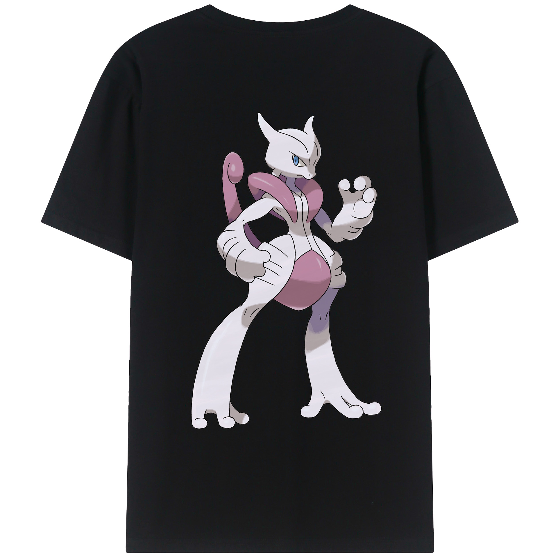 （画像用） ポケットモンスター Pokémon 綿100％ メンズ半袖Tシャツ（バックプリント） 通気性