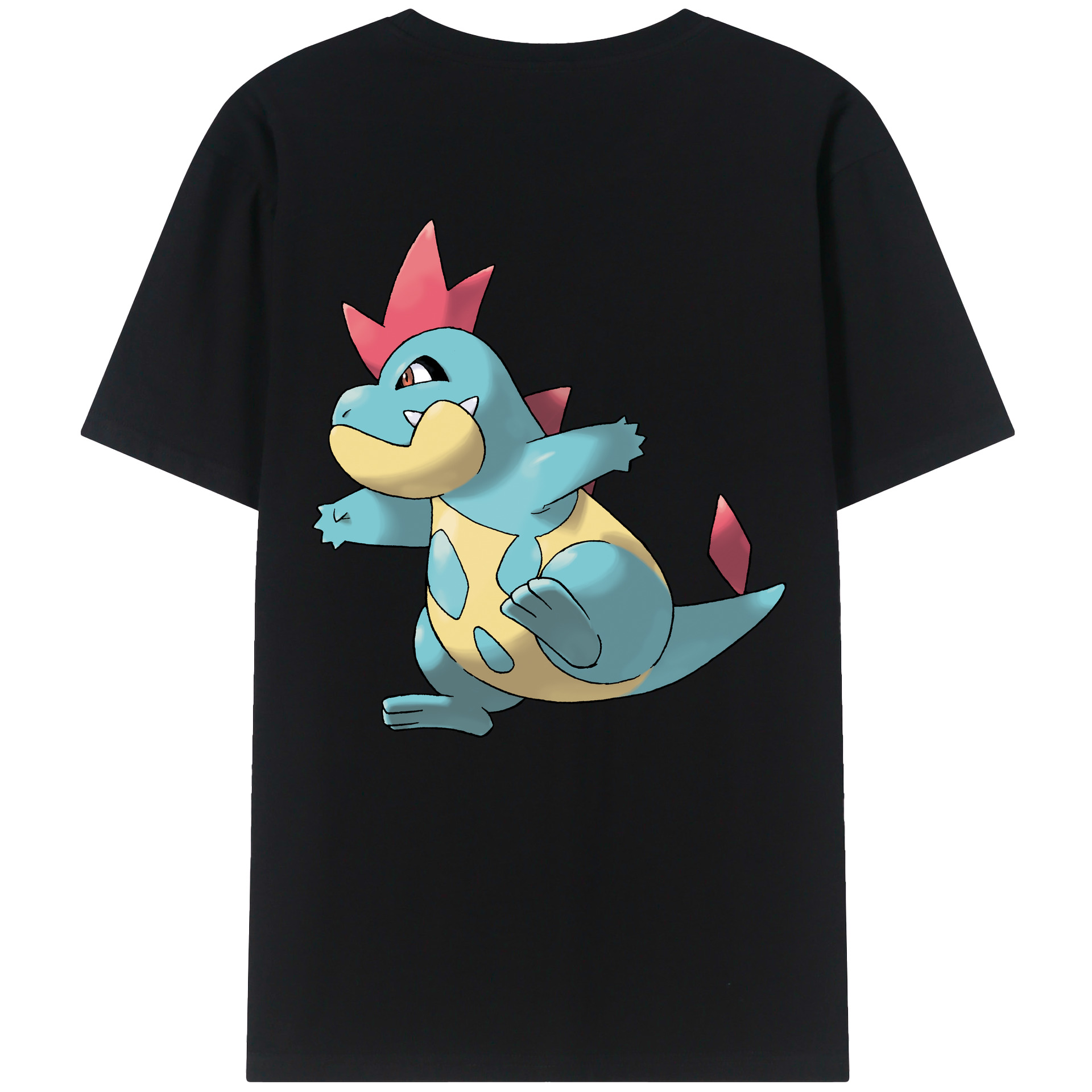 （画像用） ポケットモンスター Pokémon 綿100％ メンズ半袖Tシャツ（バックプリント） 通気性