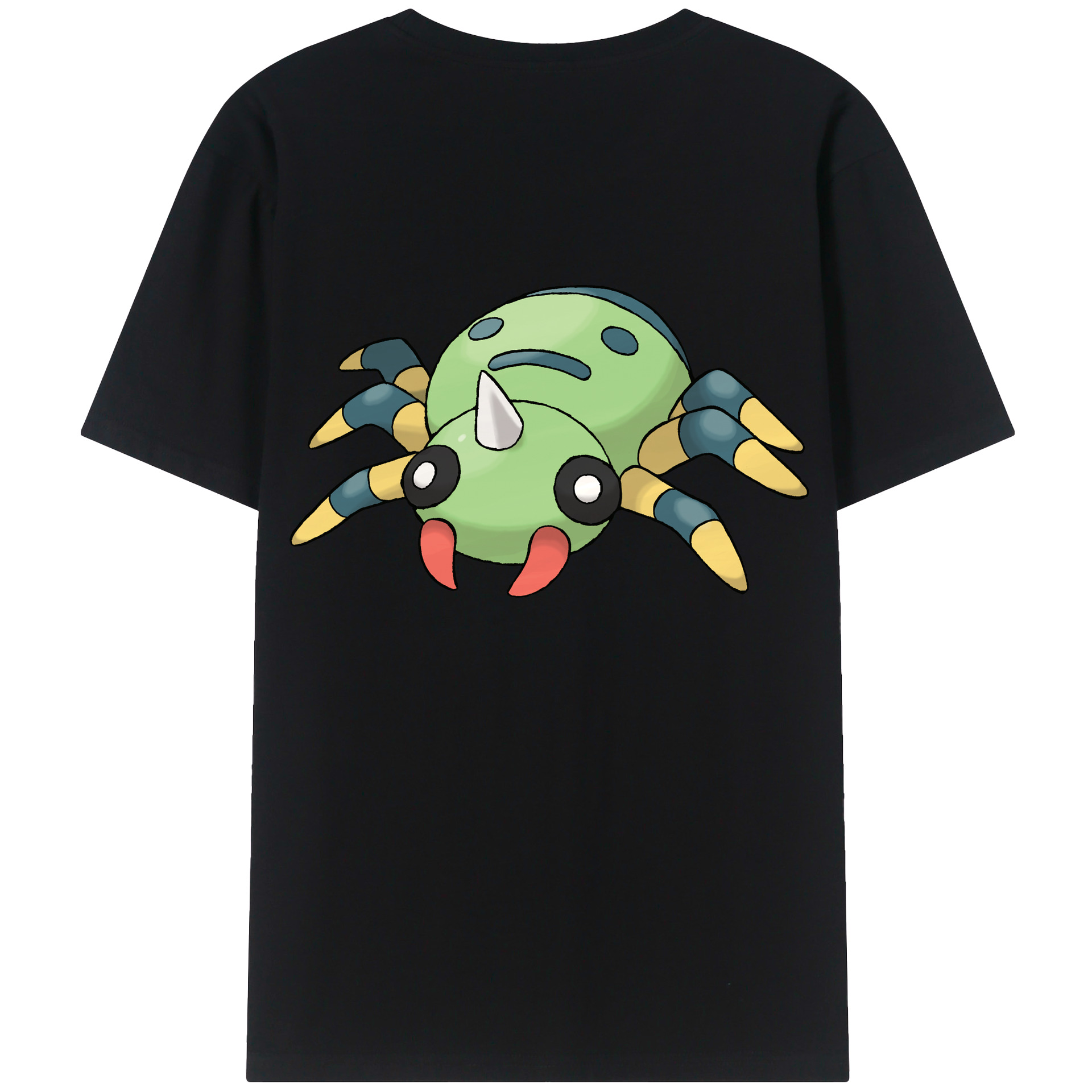 （画像用） ポケットモンスター Pokémon 綿100％ メンズ半袖Tシャツ（バックプリント） 通気性