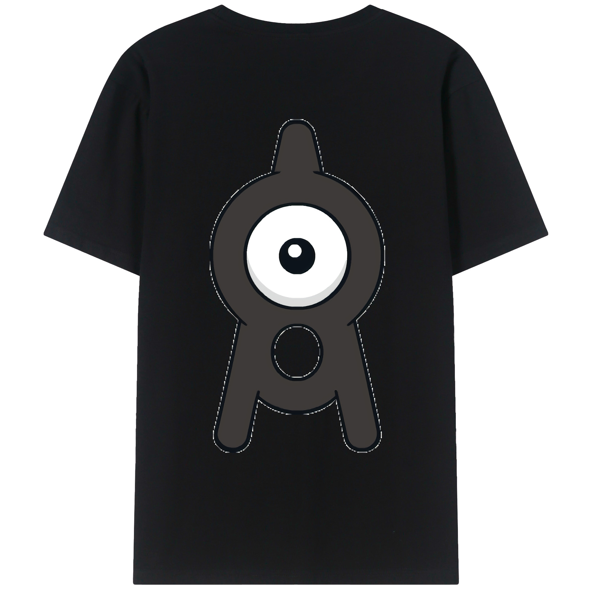 （画像用） ポケットモンスター Pokémon 綿100％ メンズ半袖Tシャツ（バックプリント） 通気性