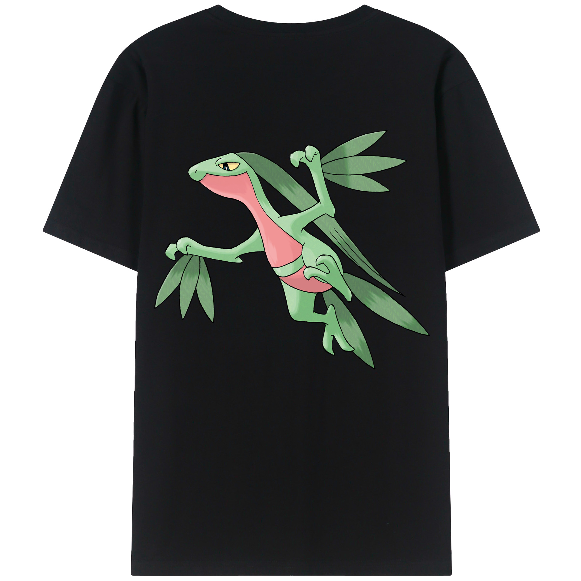 （画像用） ポケットモンスター Pokémon 綿100％ メンズ半袖Tシャツ（バックプリント） 通気性