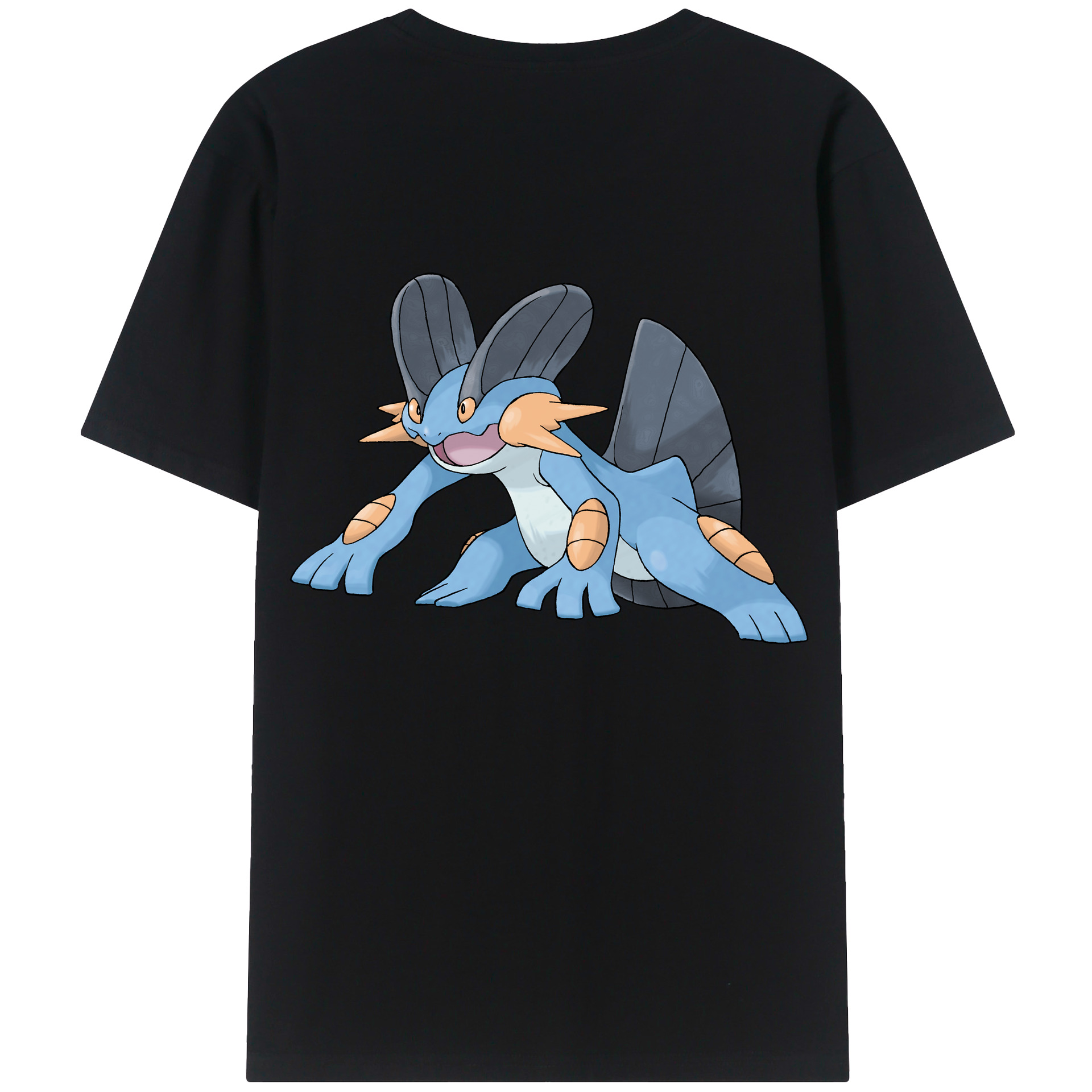 （画像用） ポケットモンスター Pokémon 綿100％ メンズ半袖Tシャツ（バックプリント） 通気性