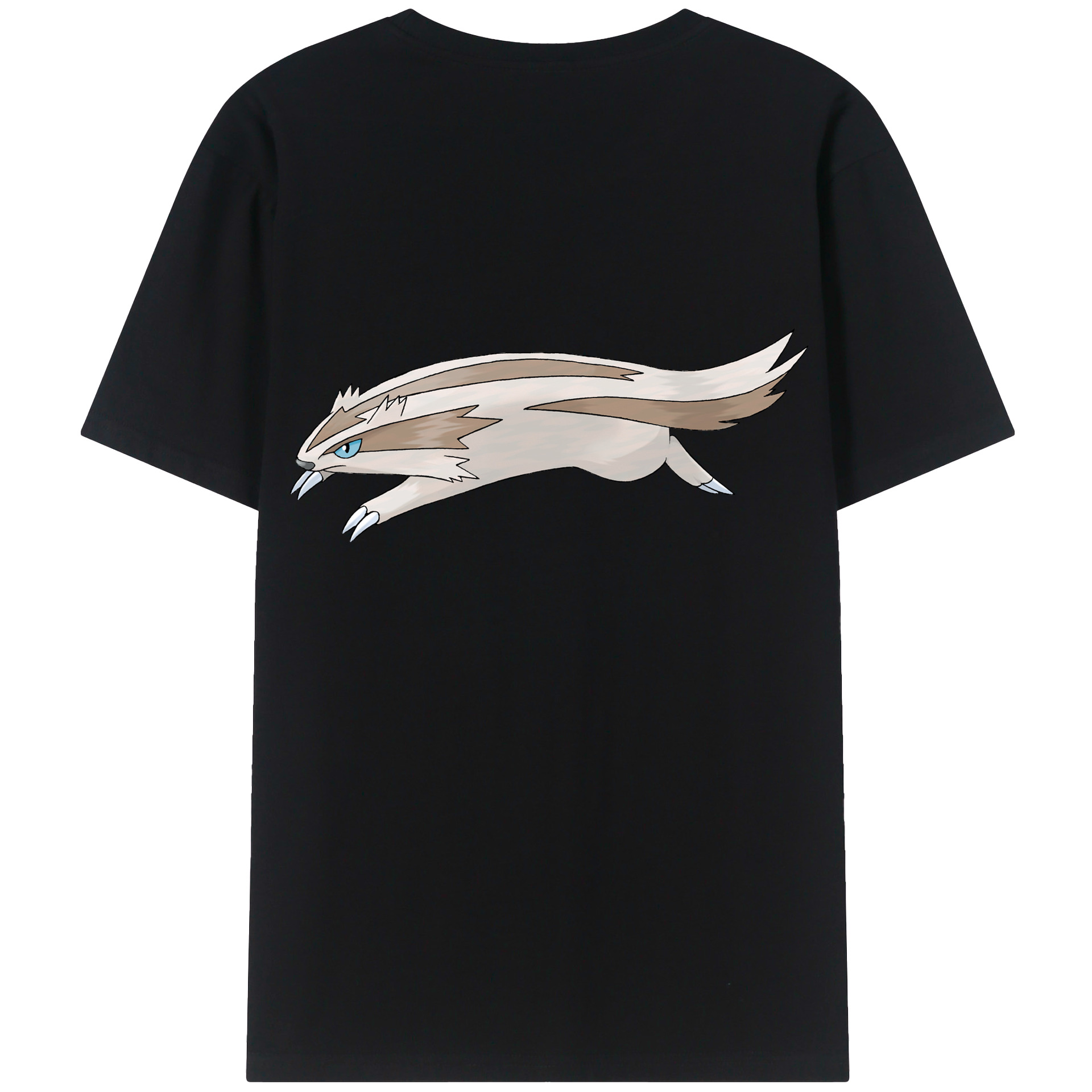 （画像用） ポケットモンスター Pokémon 綿100％ メンズ半袖Tシャツ（バックプリント） 通気性