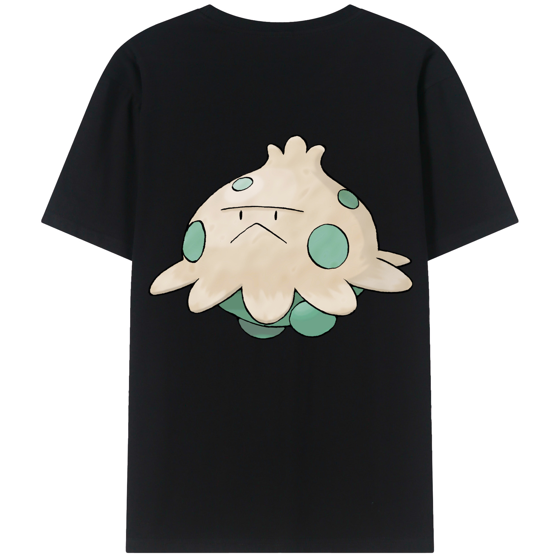 （画像用） ポケットモンスター Pokémon 綿100％ メンズ半袖Tシャツ（バックプリント） 通気性