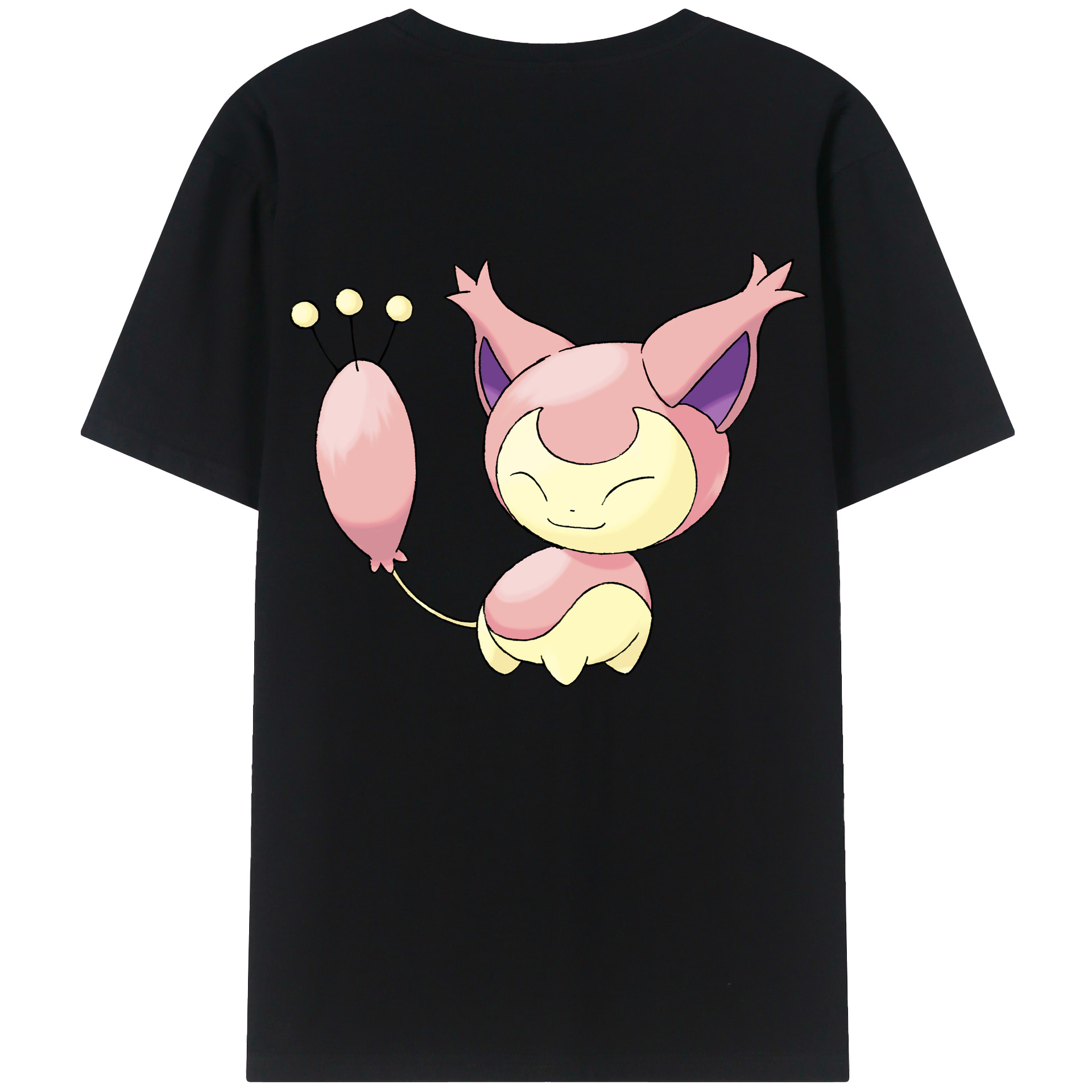 （画像用） ポケットモンスター Pokémon 綿100％ メンズ半袖Tシャツ（バックプリント） 通気性