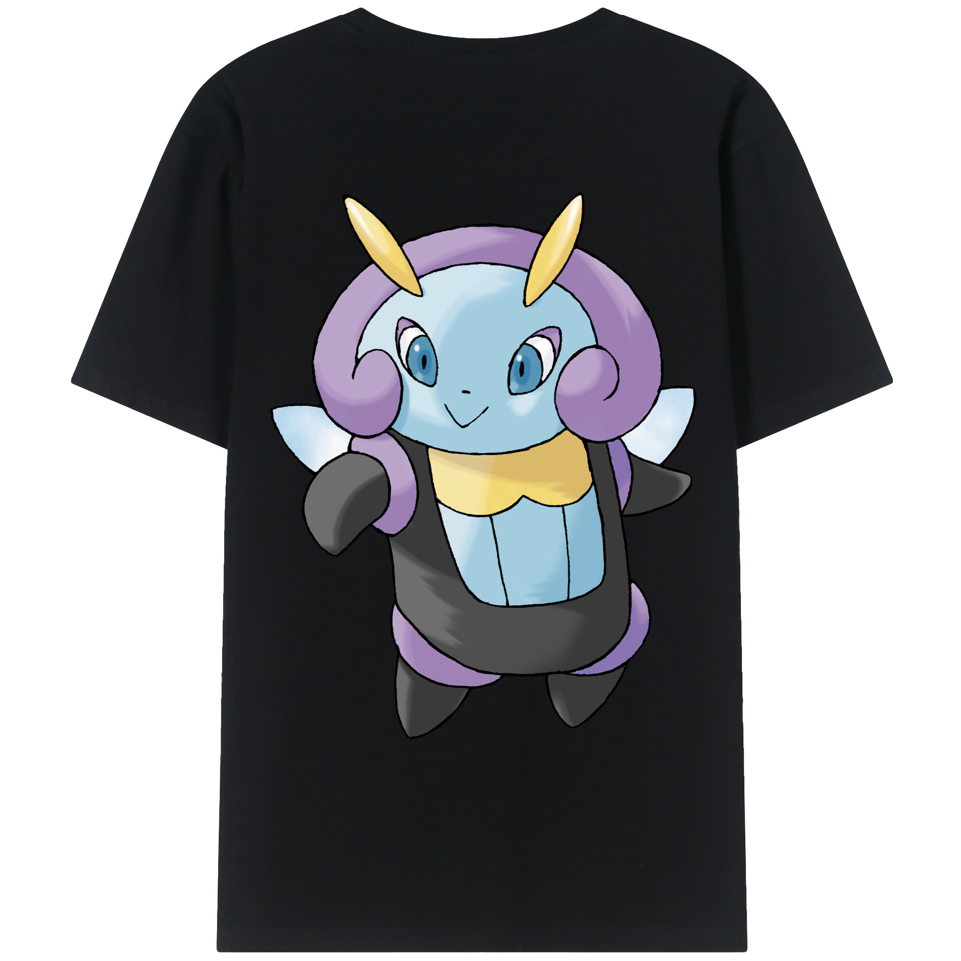 （画像用） ポケットモンスター Pokémon 綿100％ メンズ半袖Tシャツ（バックプリント） 通気性