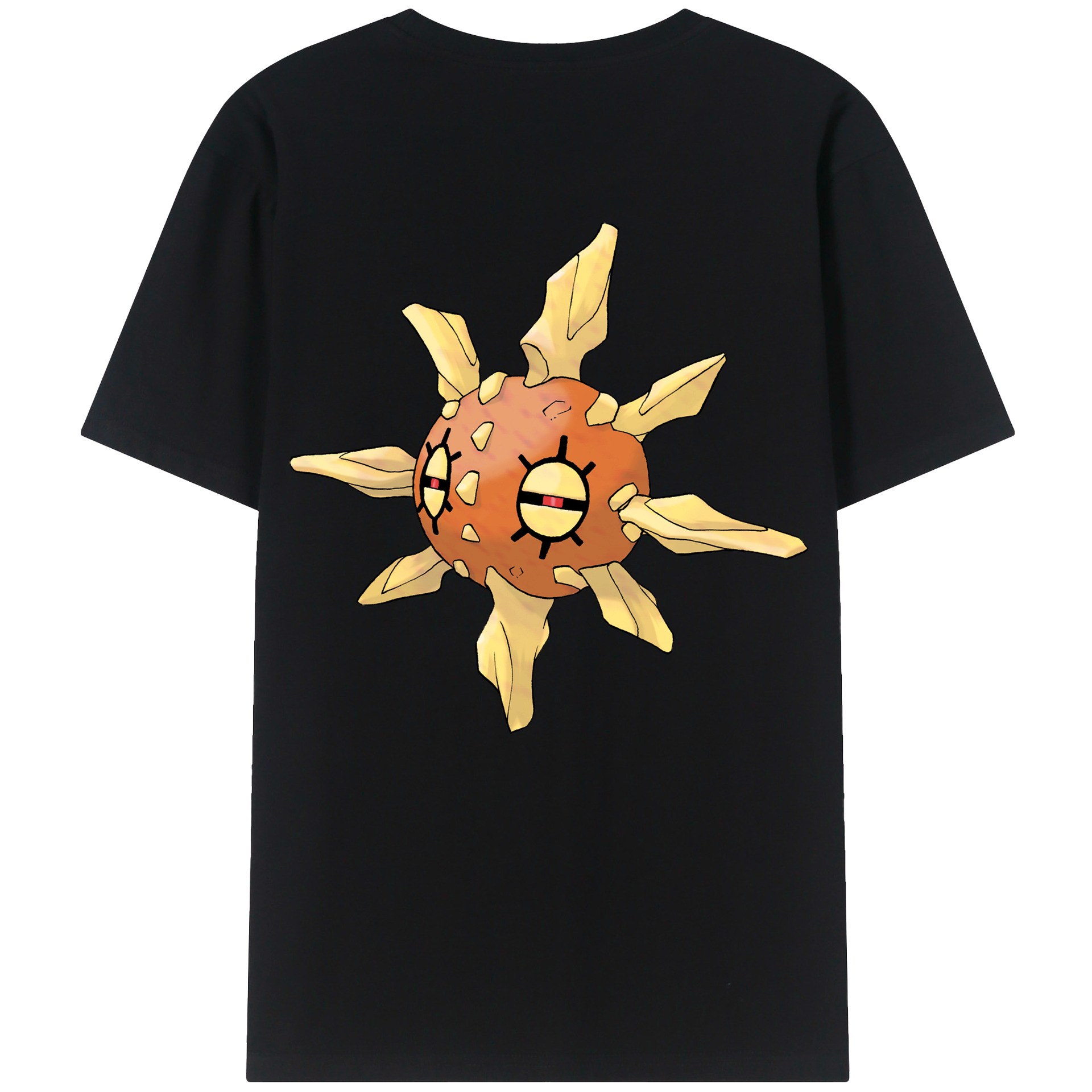 （画像用） ポケットモンスター Pokémon 綿100％ メンズ半袖Tシャツ（バックプリント） 通気性