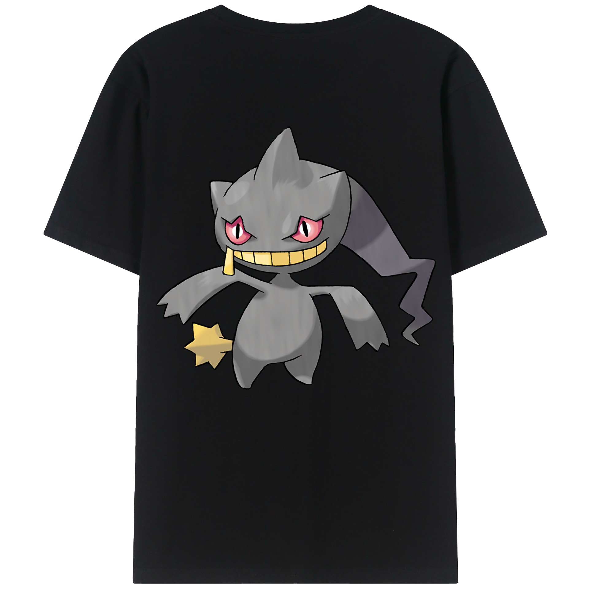 （画像用） ポケットモンスター Pokémon 綿100％ メンズ半袖Tシャツ（バックプリント） 通気性