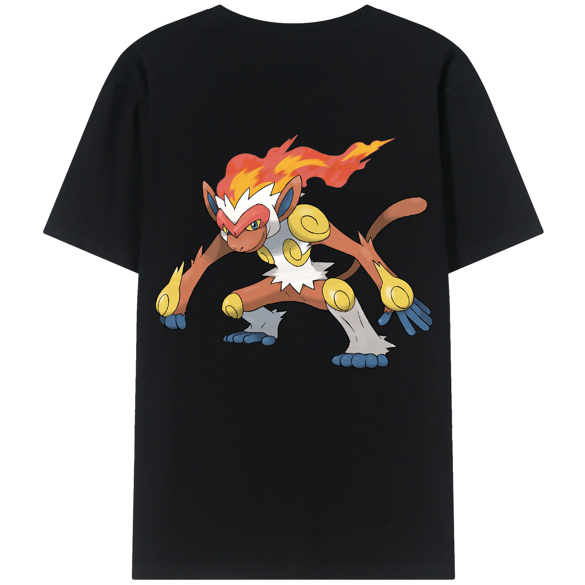（画像用） ポケットモンスター Pokémon 綿100％ メンズ半袖Tシャツ（バックプリント） 通気性