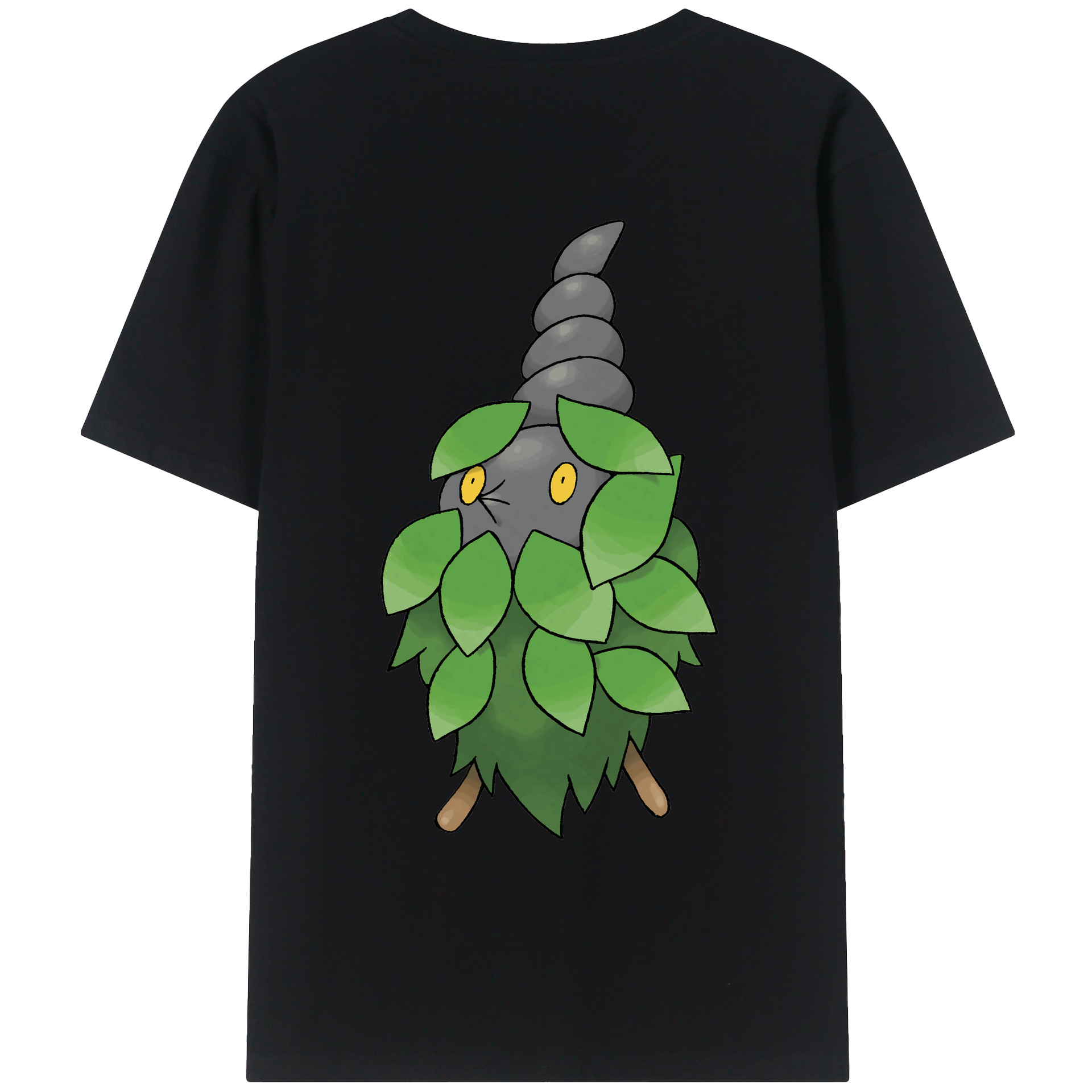 （画像用） ポケットモンスター Pokémon 綿100％ メンズ半袖Tシャツ（バックプリント） 通気性