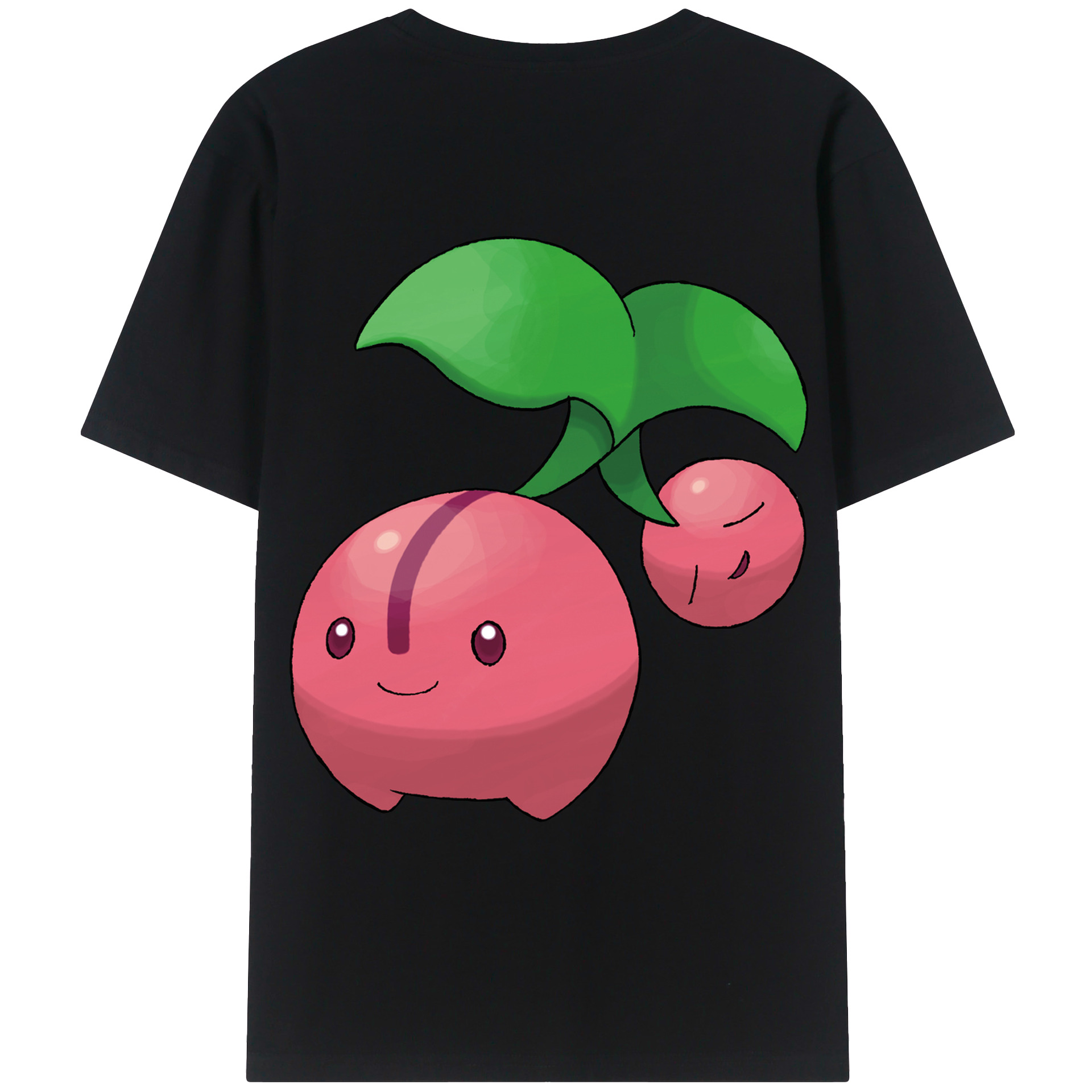 （画像用） ポケットモンスター Pokémon 綿100％ メンズ半袖Tシャツ（バックプリント） 通気性