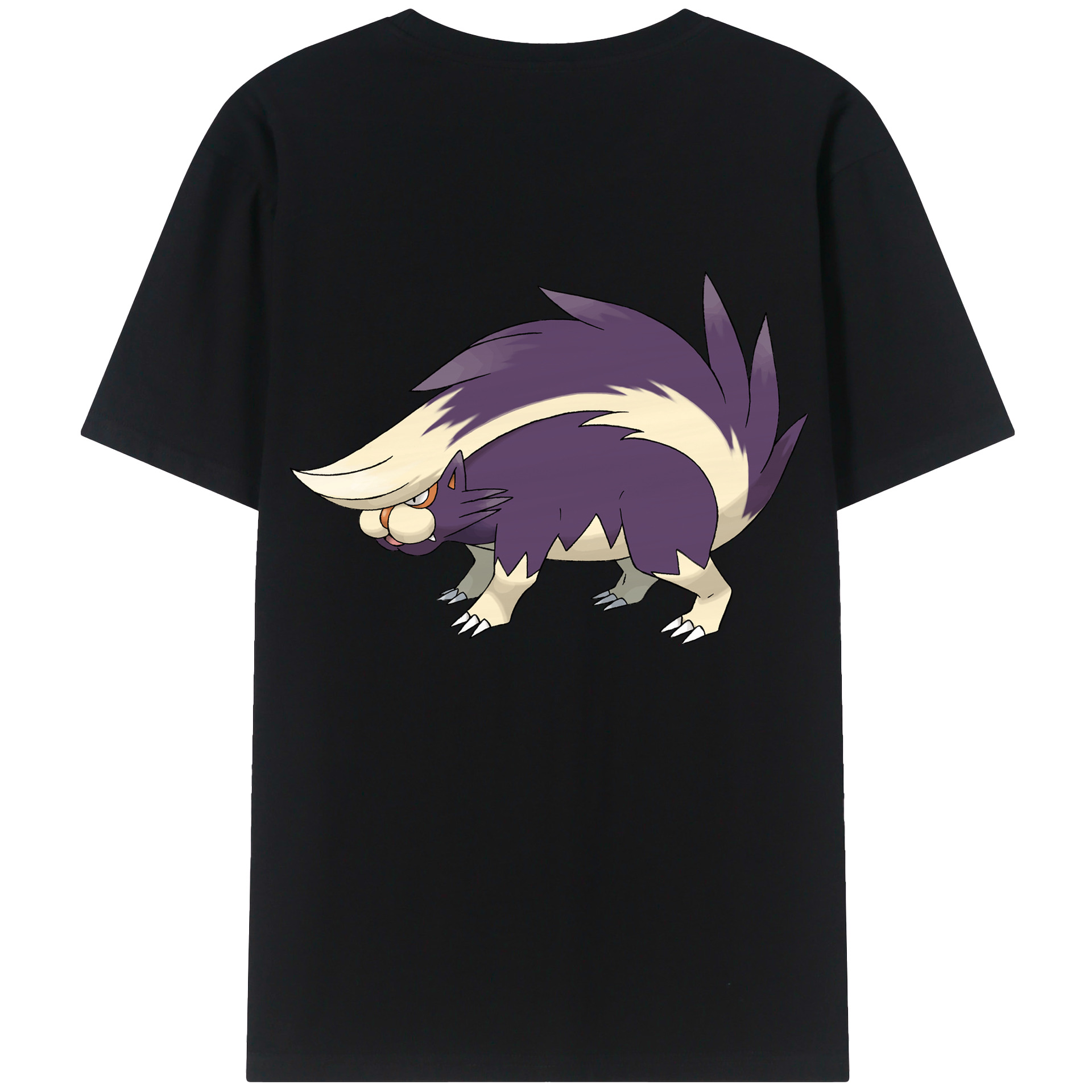 （画像用） ポケットモンスター Pokémon 綿100％ メンズ半袖Tシャツ（バックプリント） 通気性