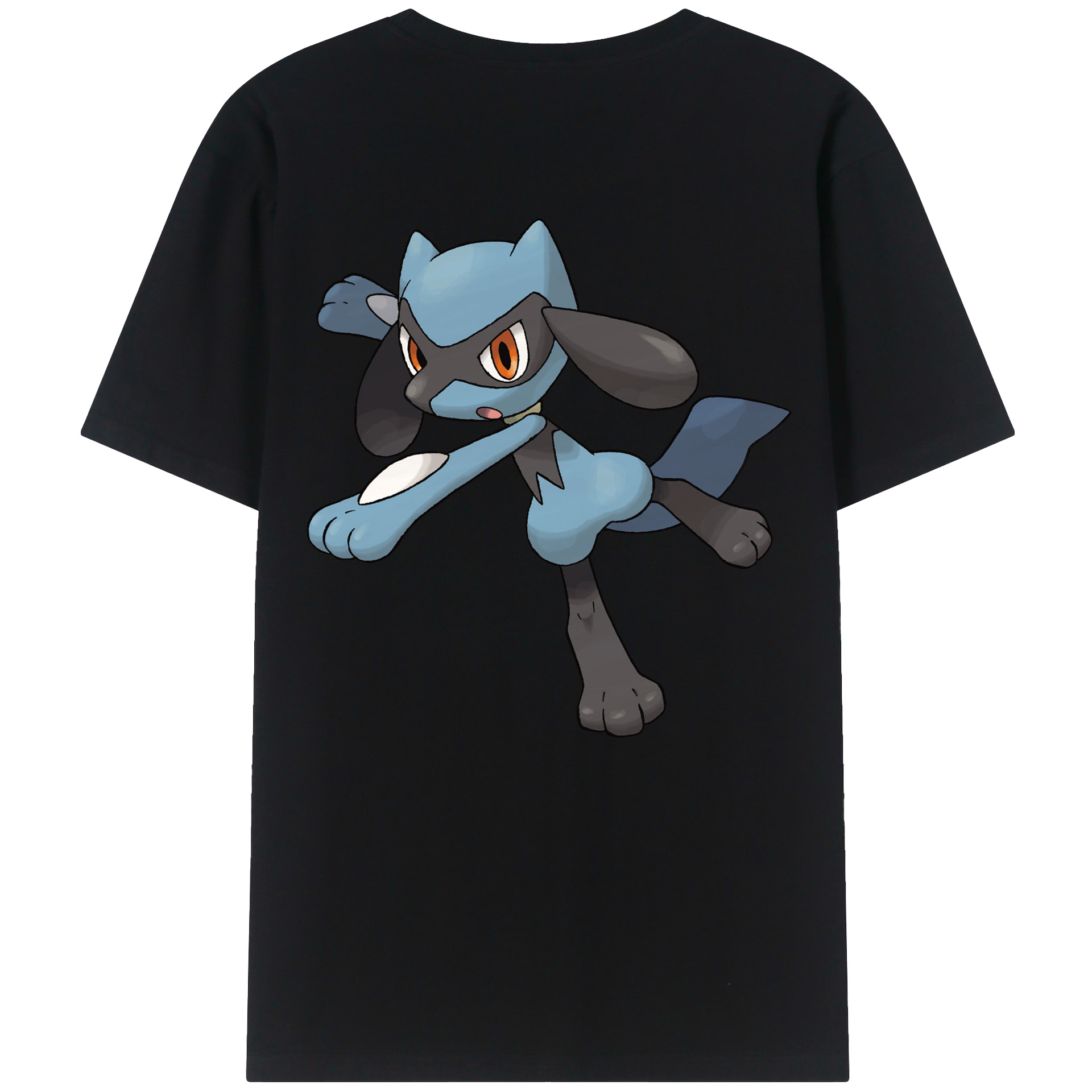 （画像用） ポケットモンスター Pokémon 綿100％ メンズ半袖Tシャツ（バックプリント） 通気性