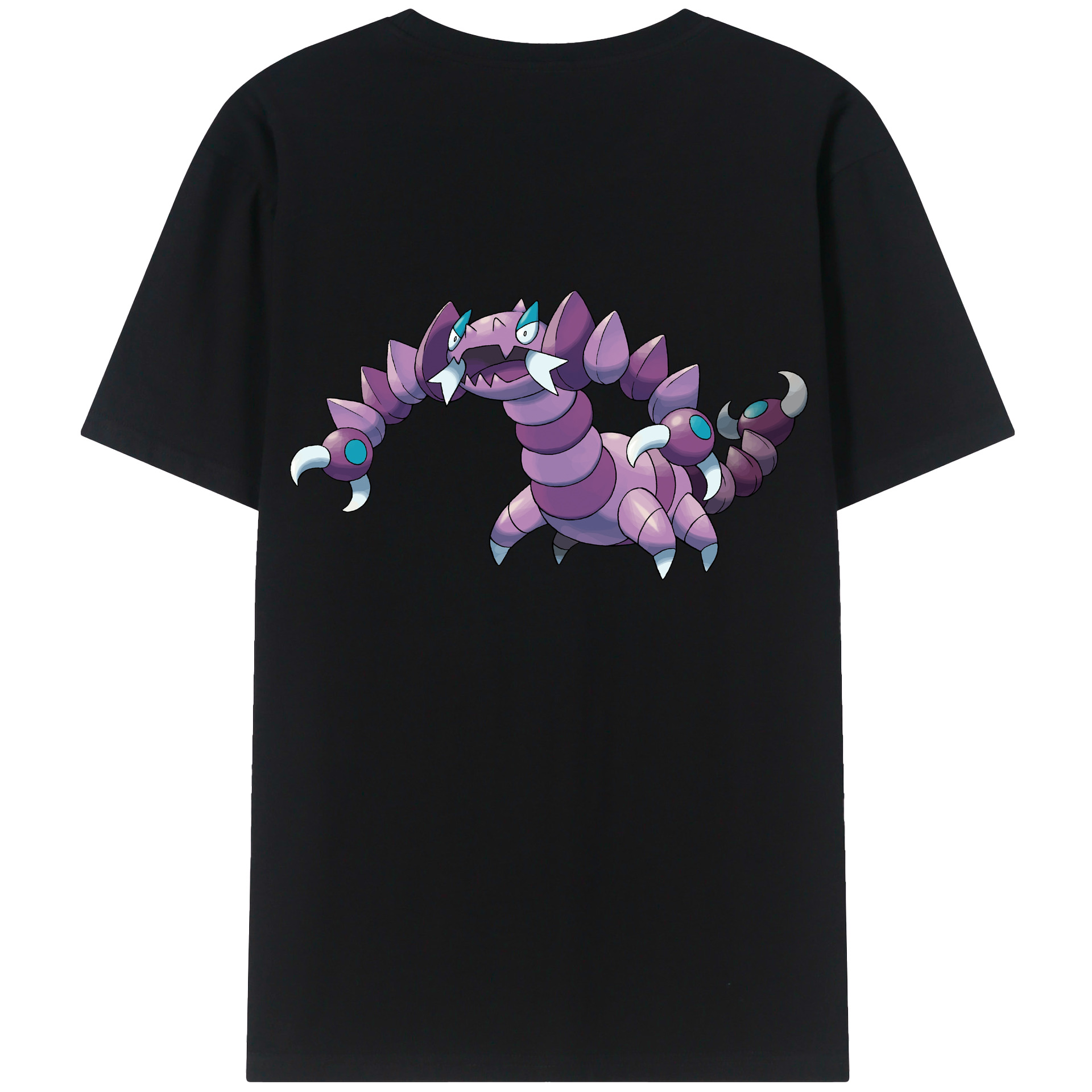 （画像用） ポケットモンスター Pokémon 綿100％ メンズ半袖Tシャツ（バックプリント） 通気性