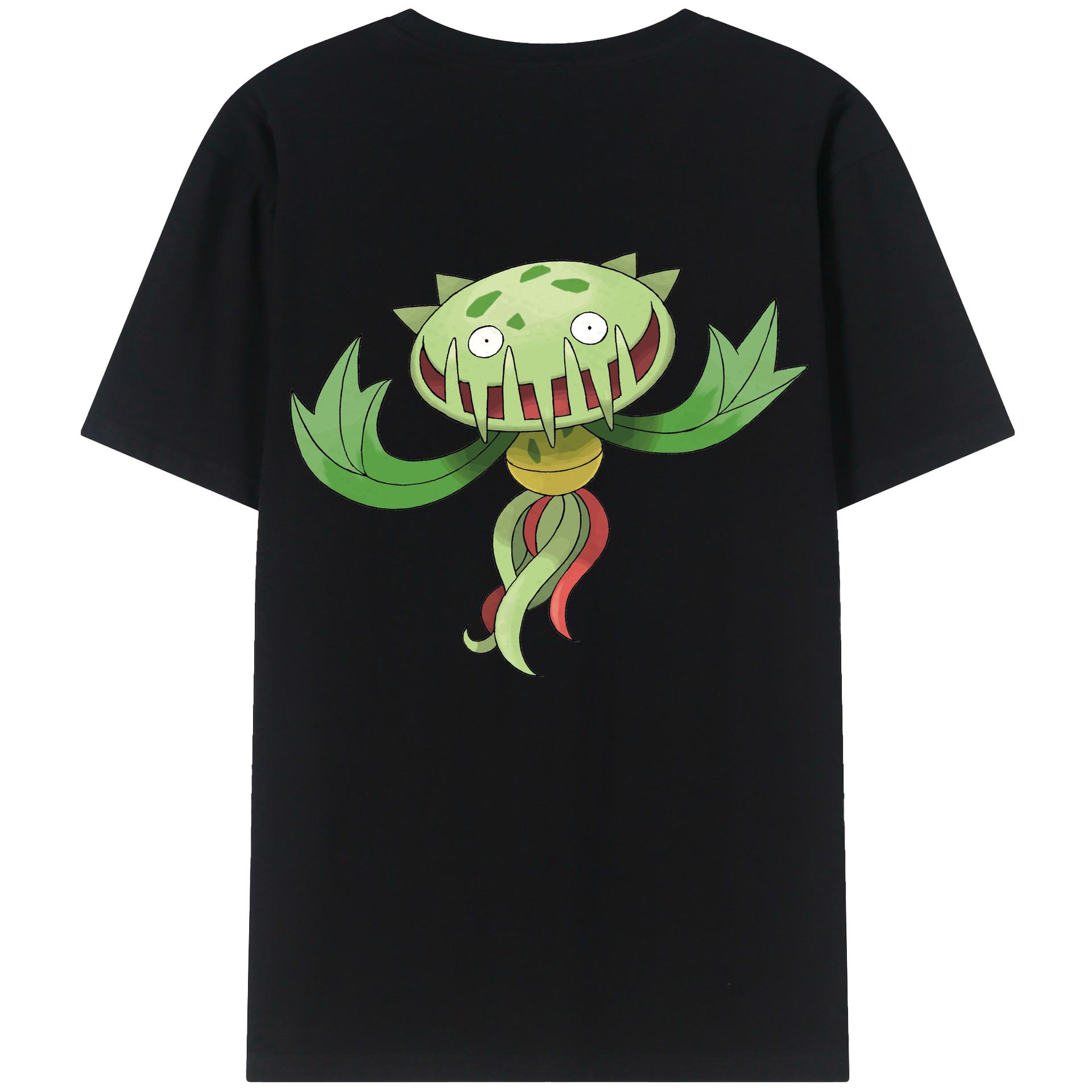 （画像用） ポケットモンスター Pokémon 綿100％ メンズ半袖Tシャツ（バックプリント） 通気性