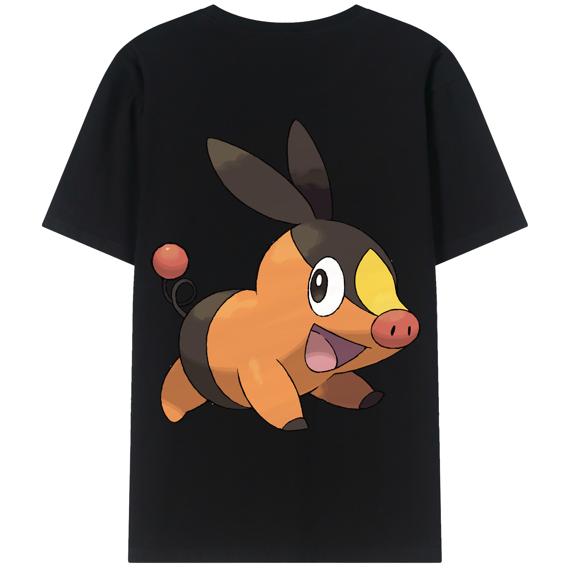 （画像用） ポケットモンスター Pokémon 綿100％ メンズ半袖Tシャツ（バックプリント） 通気性