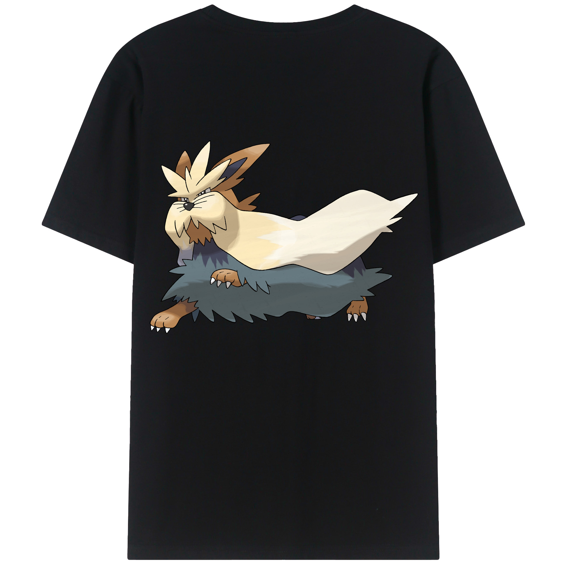 （画像用） ポケットモンスター Pokémon 綿100％ メンズ半袖Tシャツ（バックプリント） 通気性