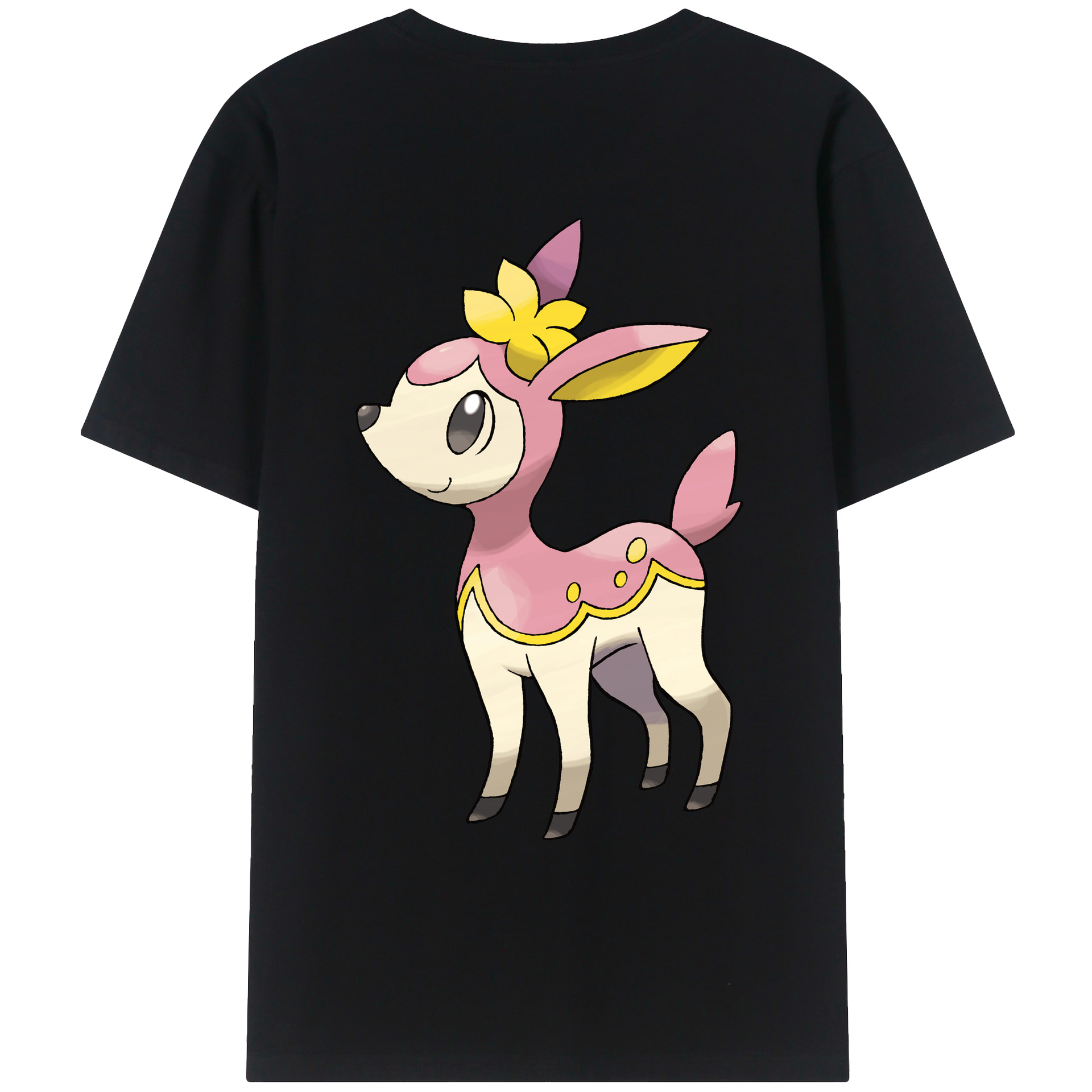 （画像用） ポケットモンスター Pokémon 綿100％ メンズ半袖Tシャツ（バックプリント） 通気性
