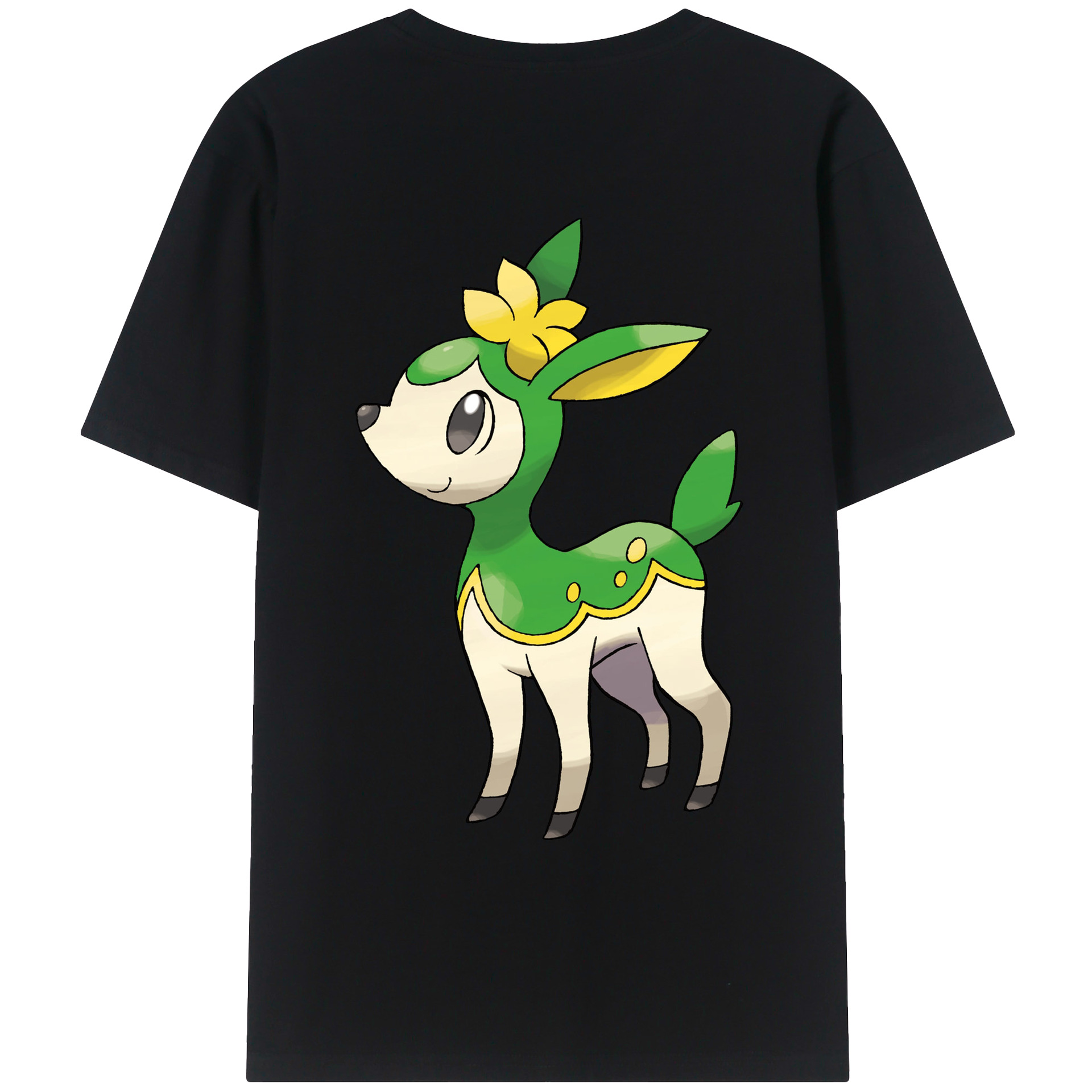 （画像用） ポケットモンスター Pokémon 綿100％ メンズ半袖Tシャツ（バックプリント） 通気性