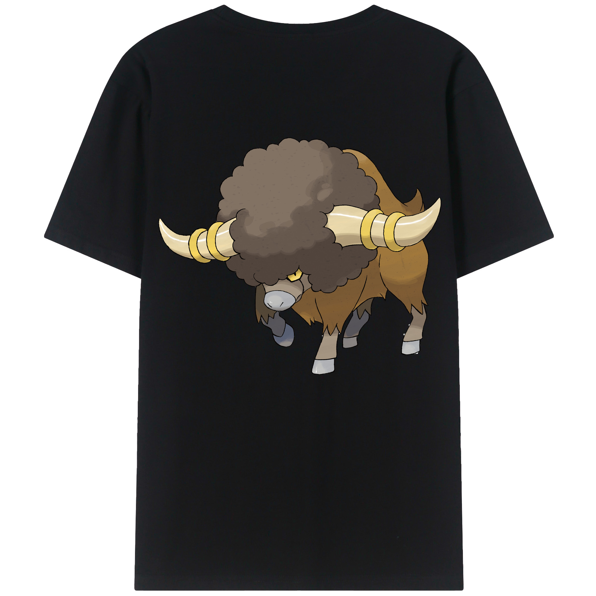（画像用） ポケットモンスター Pokémon 綿100％ メンズ半袖Tシャツ（バックプリント） 通気性