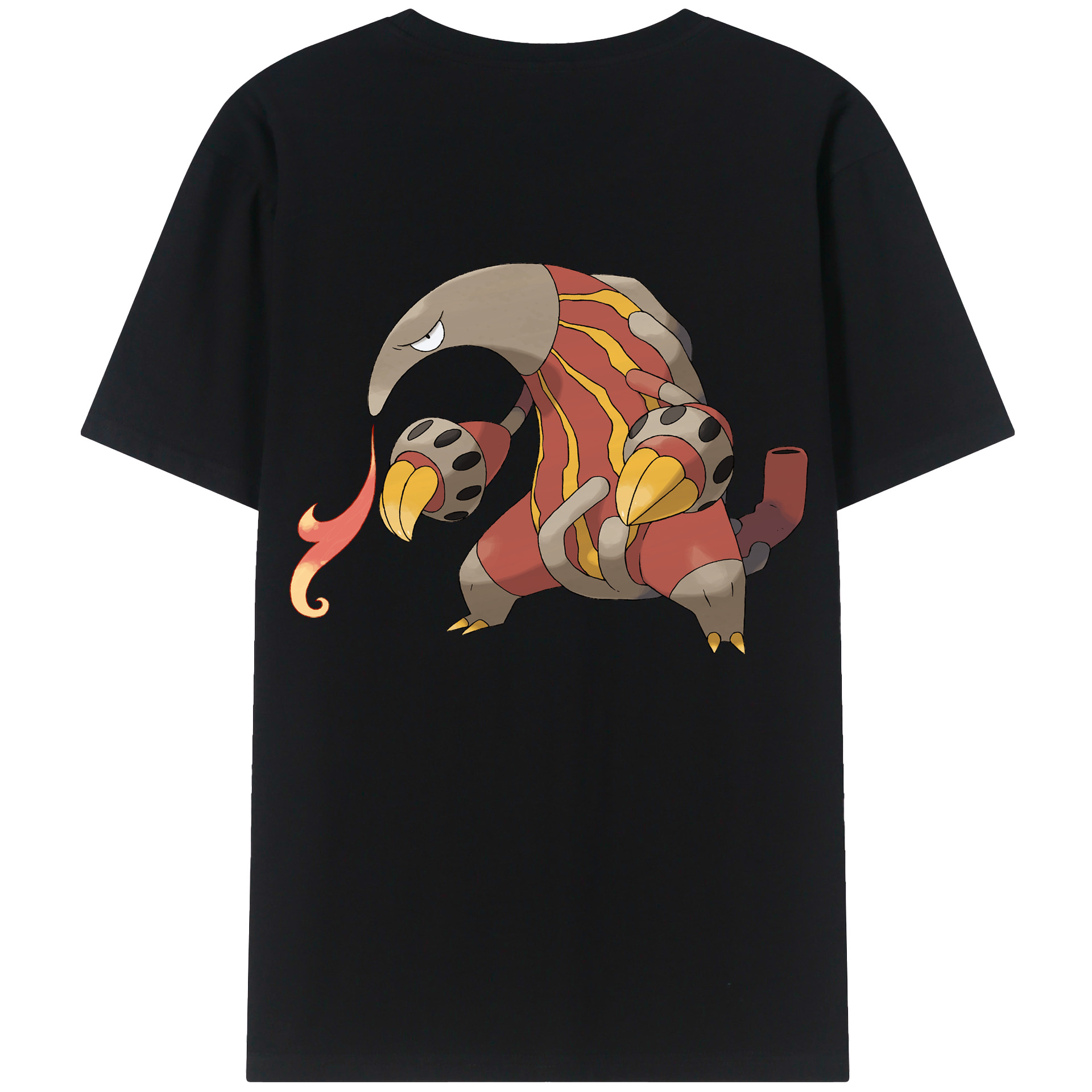 （画像用） ポケットモンスター Pokémon 綿100％ メンズ半袖Tシャツ（バックプリント） 通気性