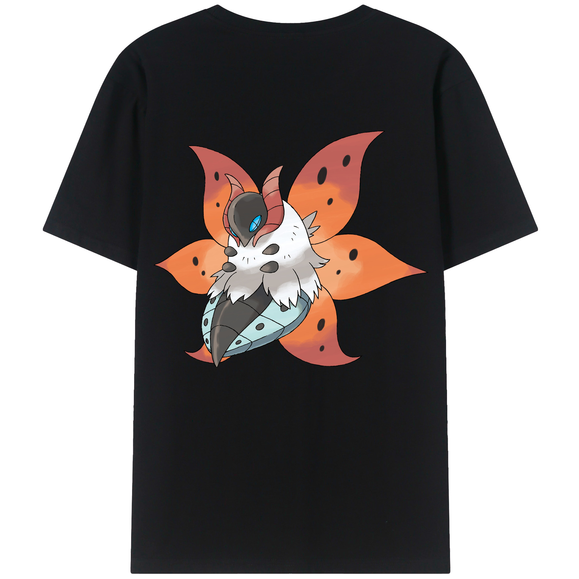 （画像用） ポケットモンスター Pokémon 綿100％ メンズ半袖Tシャツ（バックプリント） 通気性