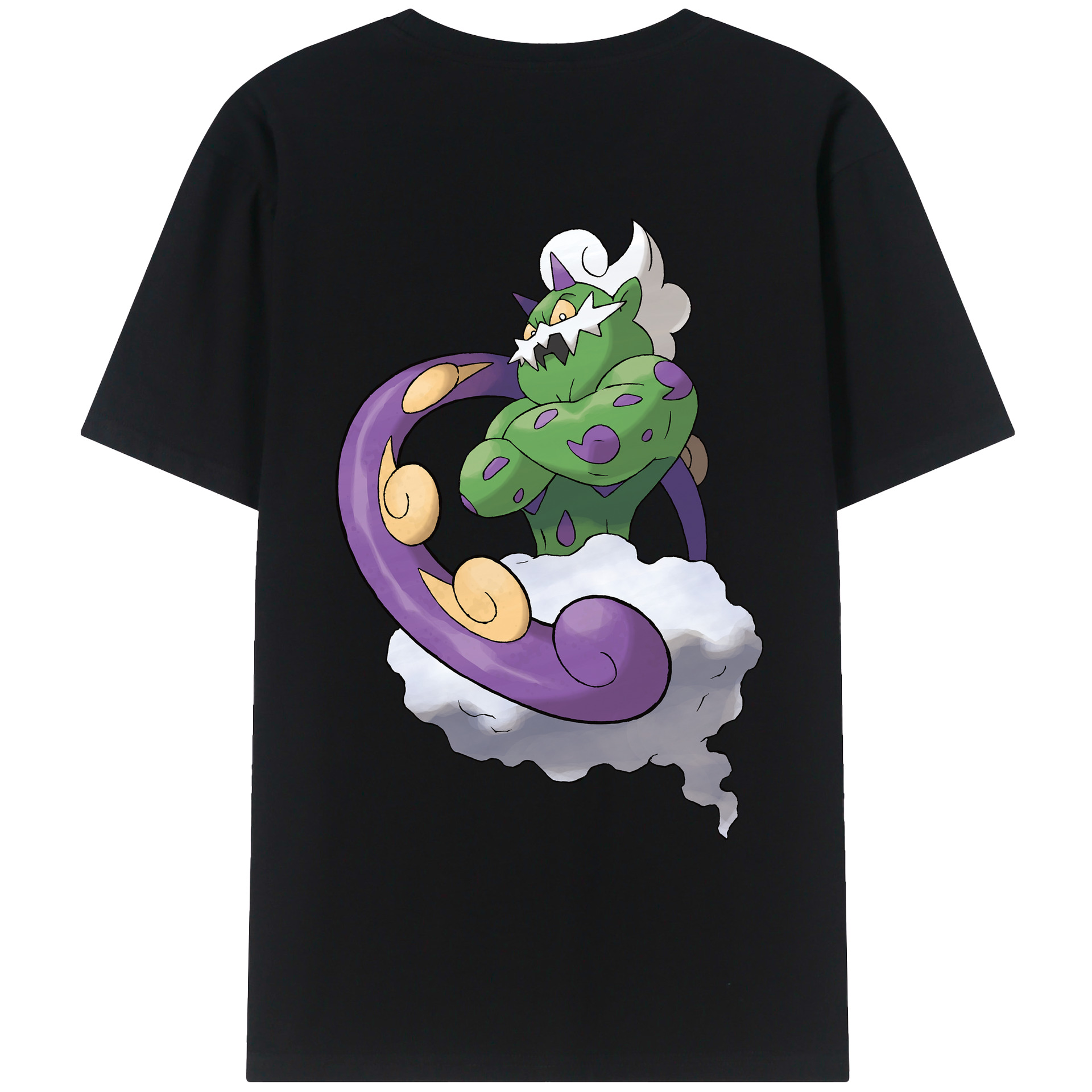 （画像用） ポケットモンスター Pokémon 綿100％ メンズ半袖Tシャツ（バックプリント） 通気性