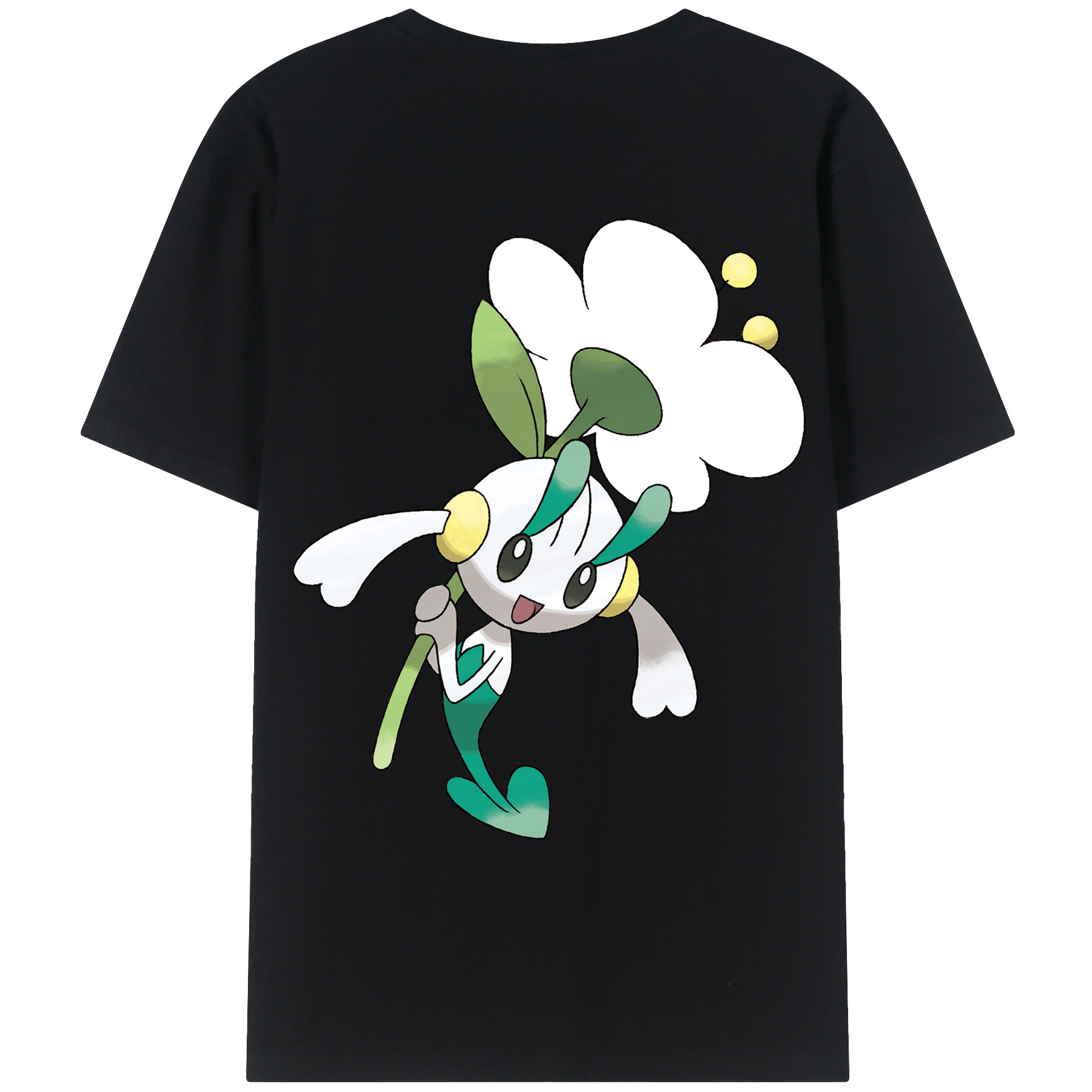 （画像用） ポケットモンスター Pokémon 綿100％ メンズ半袖Tシャツ（バックプリント） 通気性