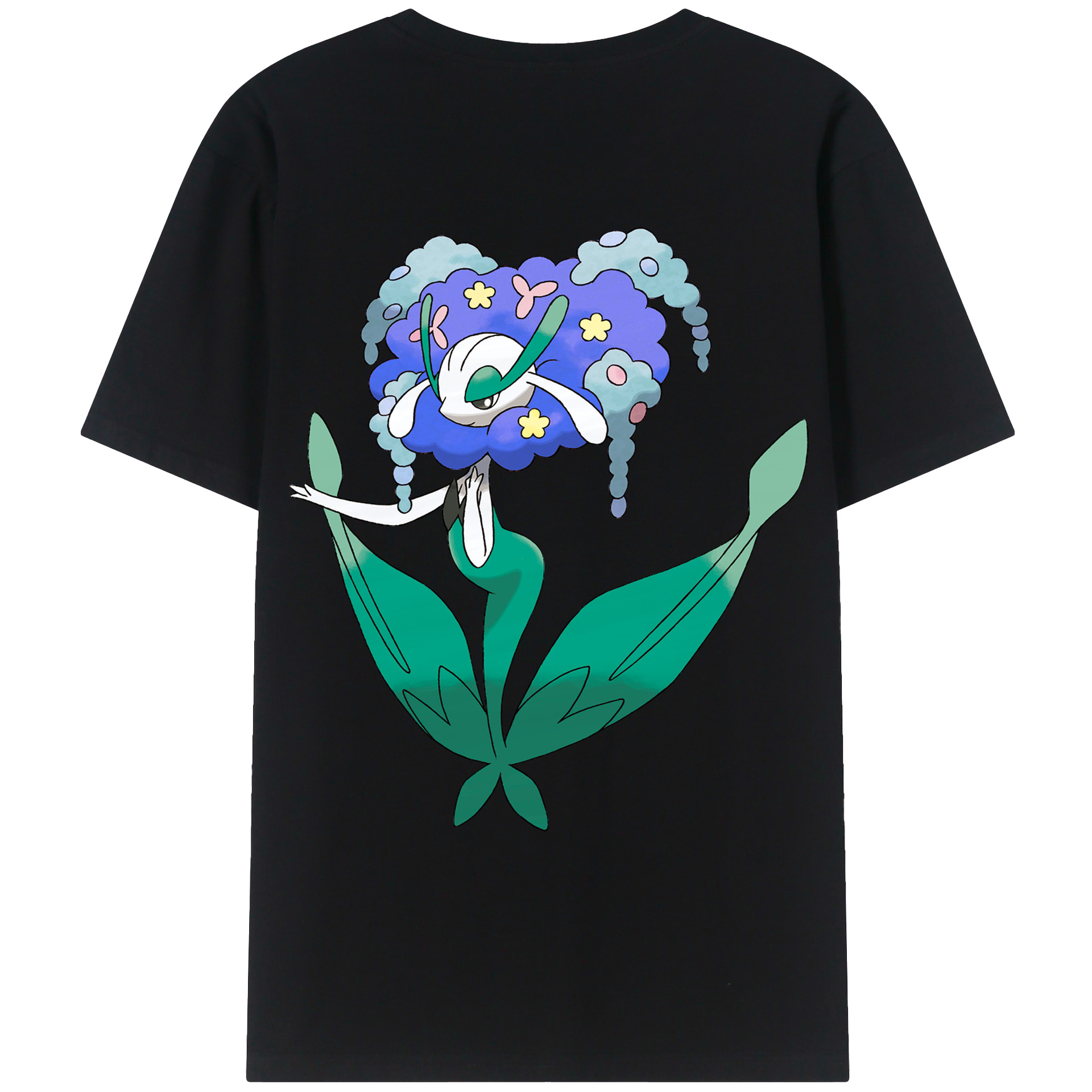 （画像用） ポケットモンスター Pokémon 綿100％ メンズ半袖Tシャツ（バックプリント） 通気性