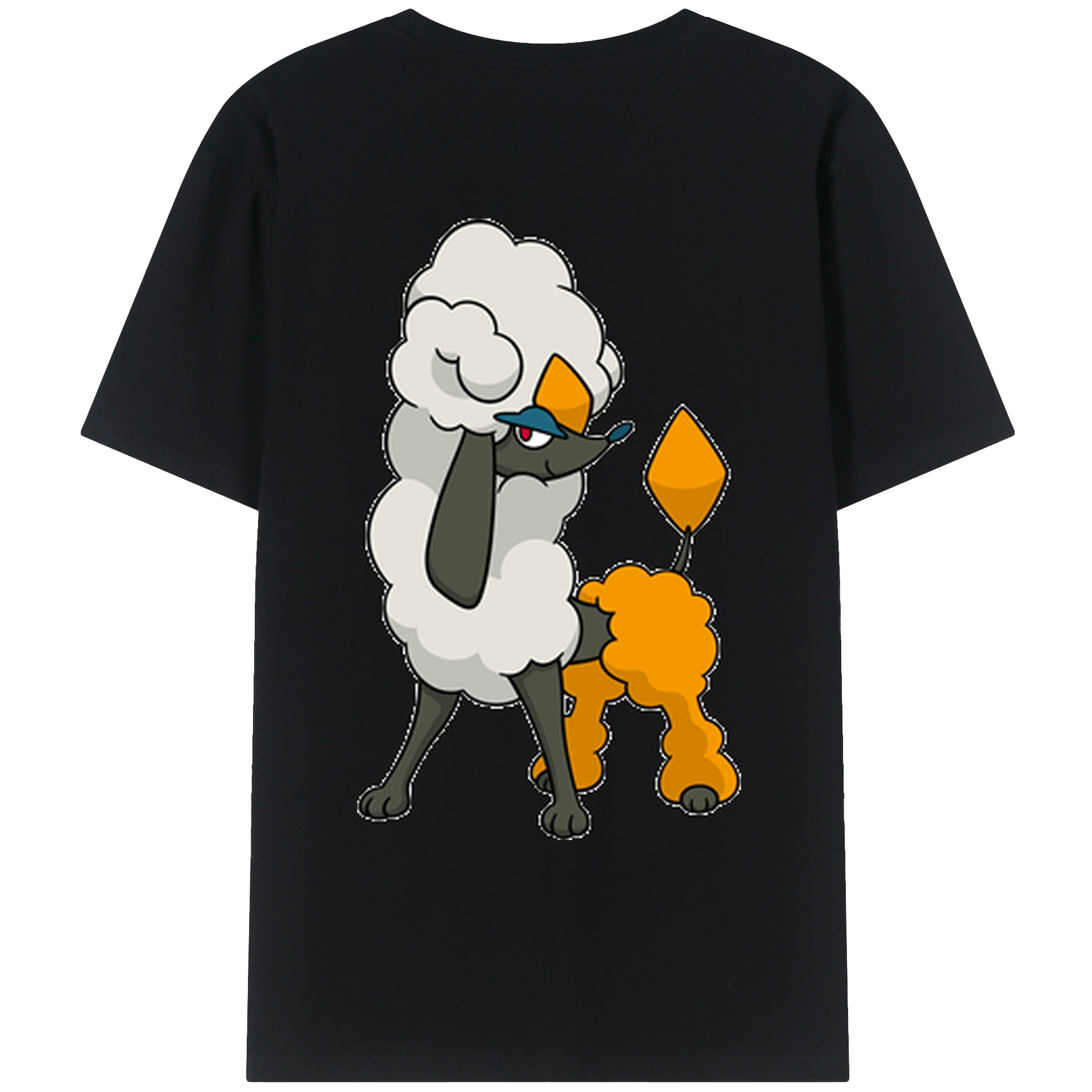 （画像用） ポケットモンスター Pokémon 綿100％ メンズ半袖Tシャツ（バックプリント） 通気性