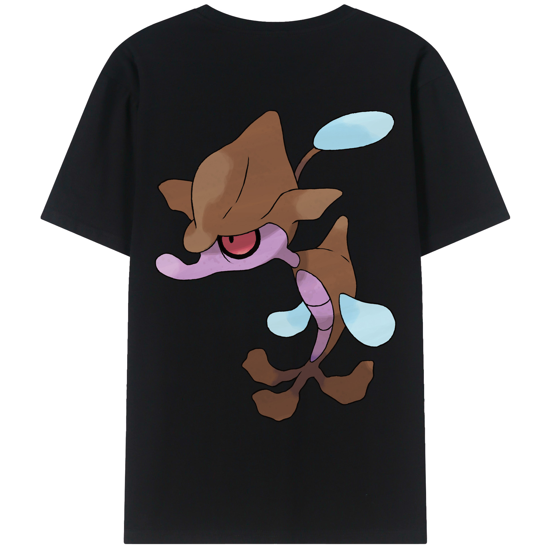 （画像用） ポケットモンスター Pokémon 綿100％ メンズ半袖Tシャツ（バックプリント） 通気性