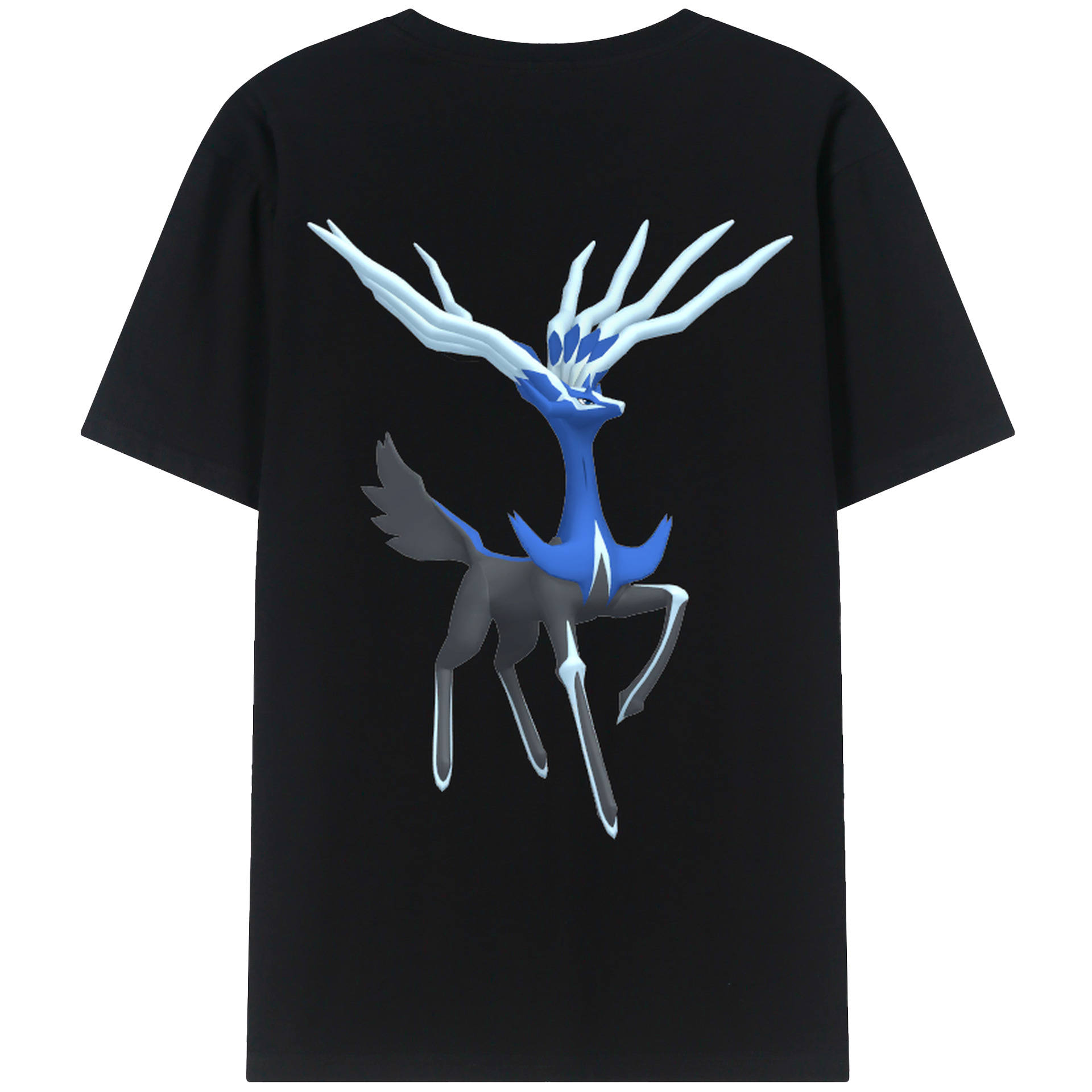 （画像用） ポケットモンスター Pokémon 綿100％ メンズ半袖Tシャツ（バックプリント） 通気性