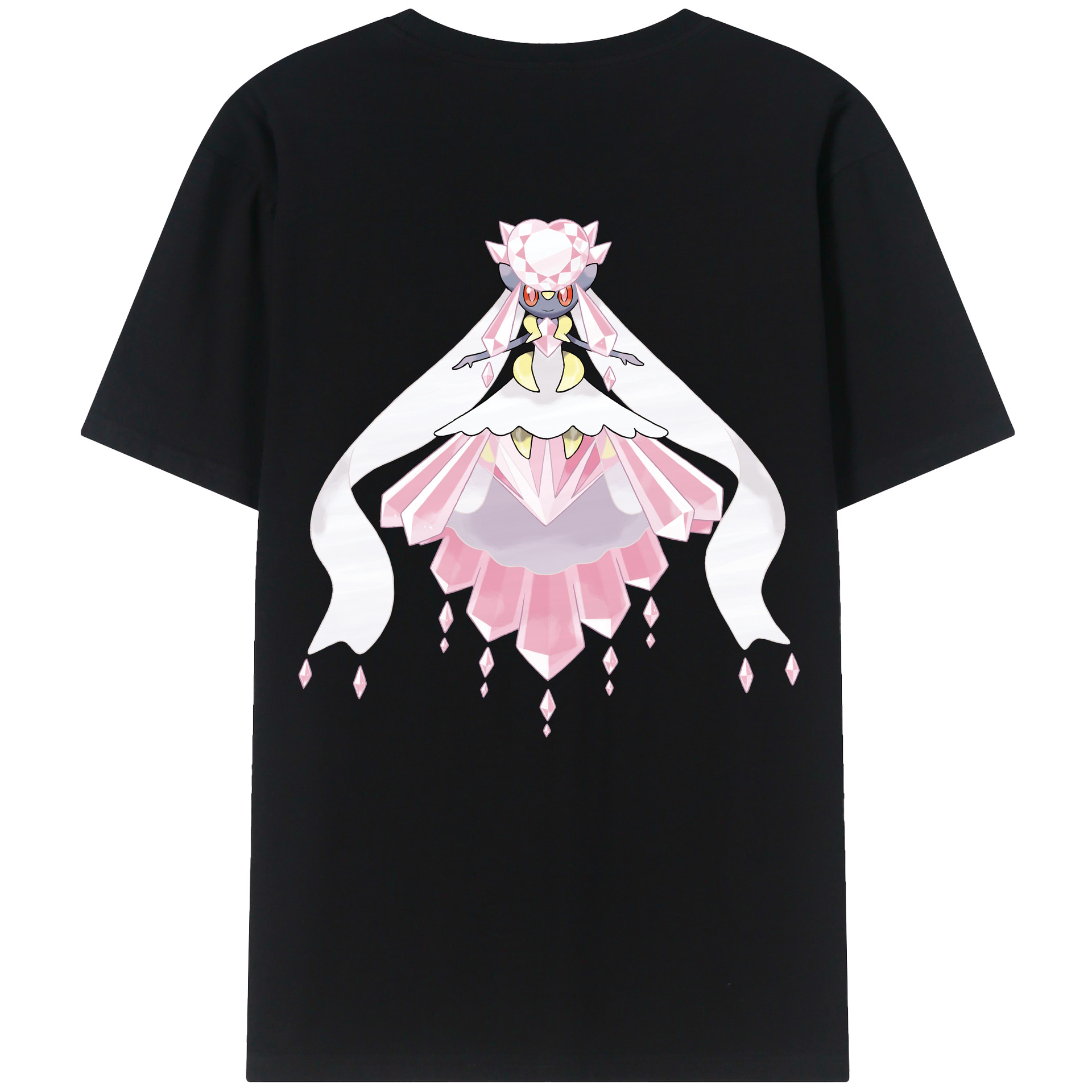 （画像用） ポケットモンスター Pokémon 綿100％ メンズ半袖Tシャツ（バックプリント） 通気性