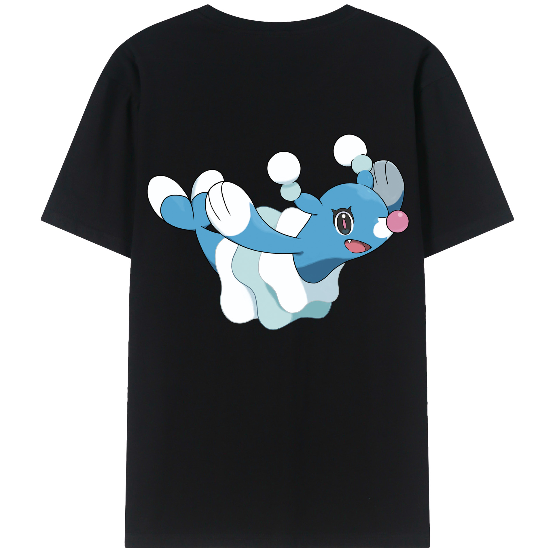 （画像用） ポケットモンスター Pokémon 綿100％ メンズ半袖Tシャツ（バックプリント） 通気性