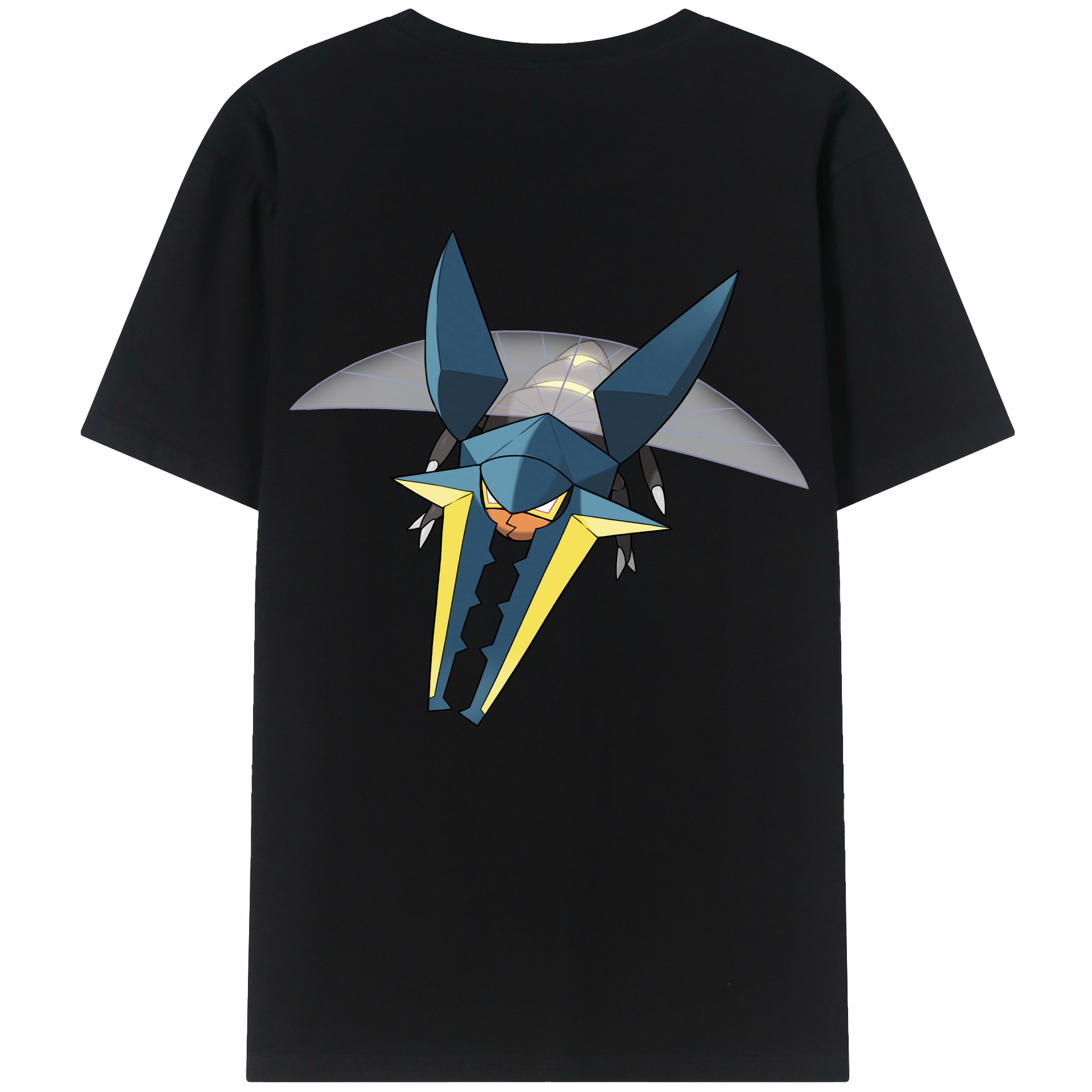 （画像用） ポケットモンスター Pokémon 綿100％ メンズ半袖Tシャツ（バックプリント） 通気性