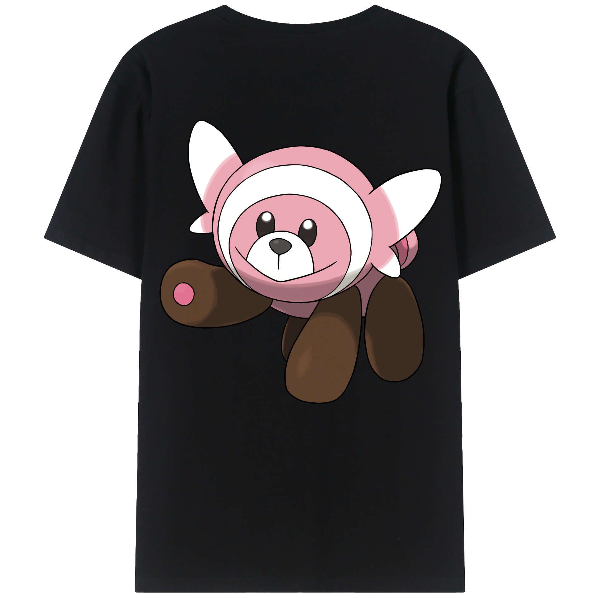 （画像用） ポケットモンスター Pokémon 綿100％ メンズ半袖Tシャツ（バックプリント） 通気性