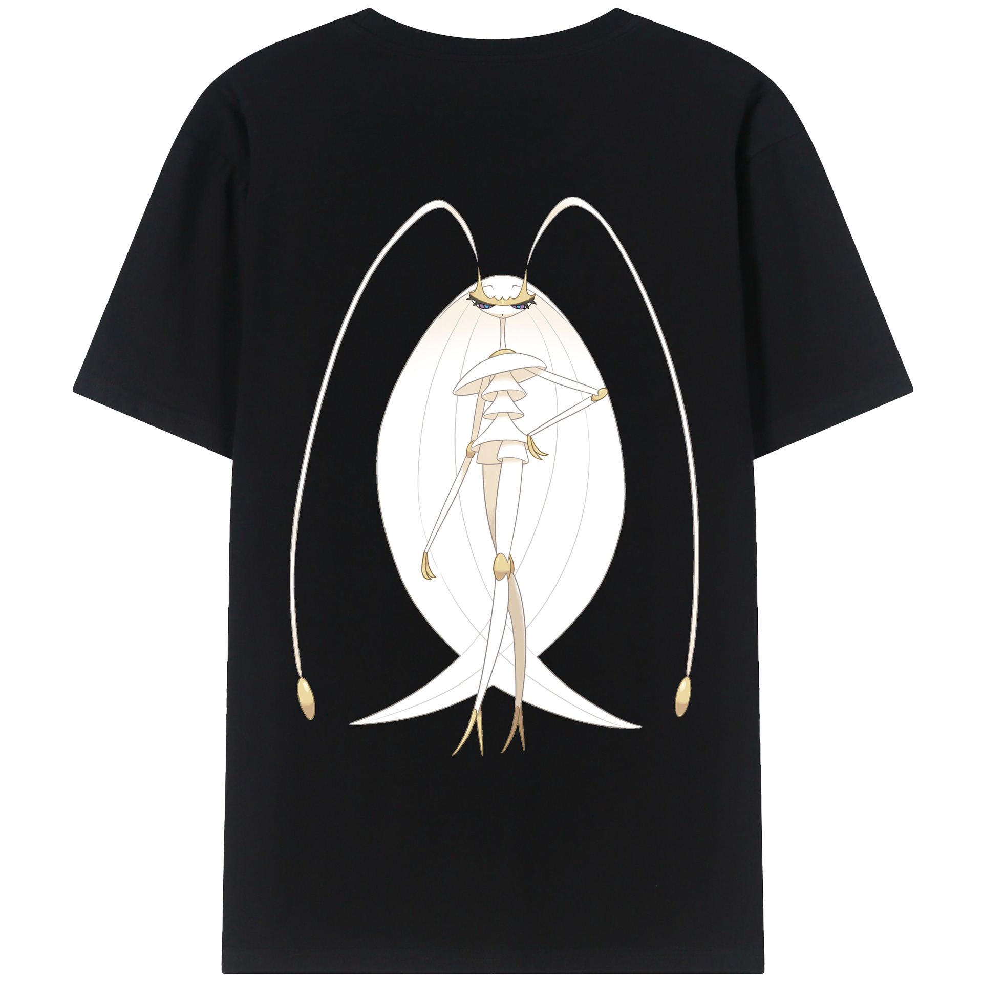 （画像用） ポケットモンスター Pokémon 綿100％ メンズ半袖Tシャツ（バックプリント） 通気性