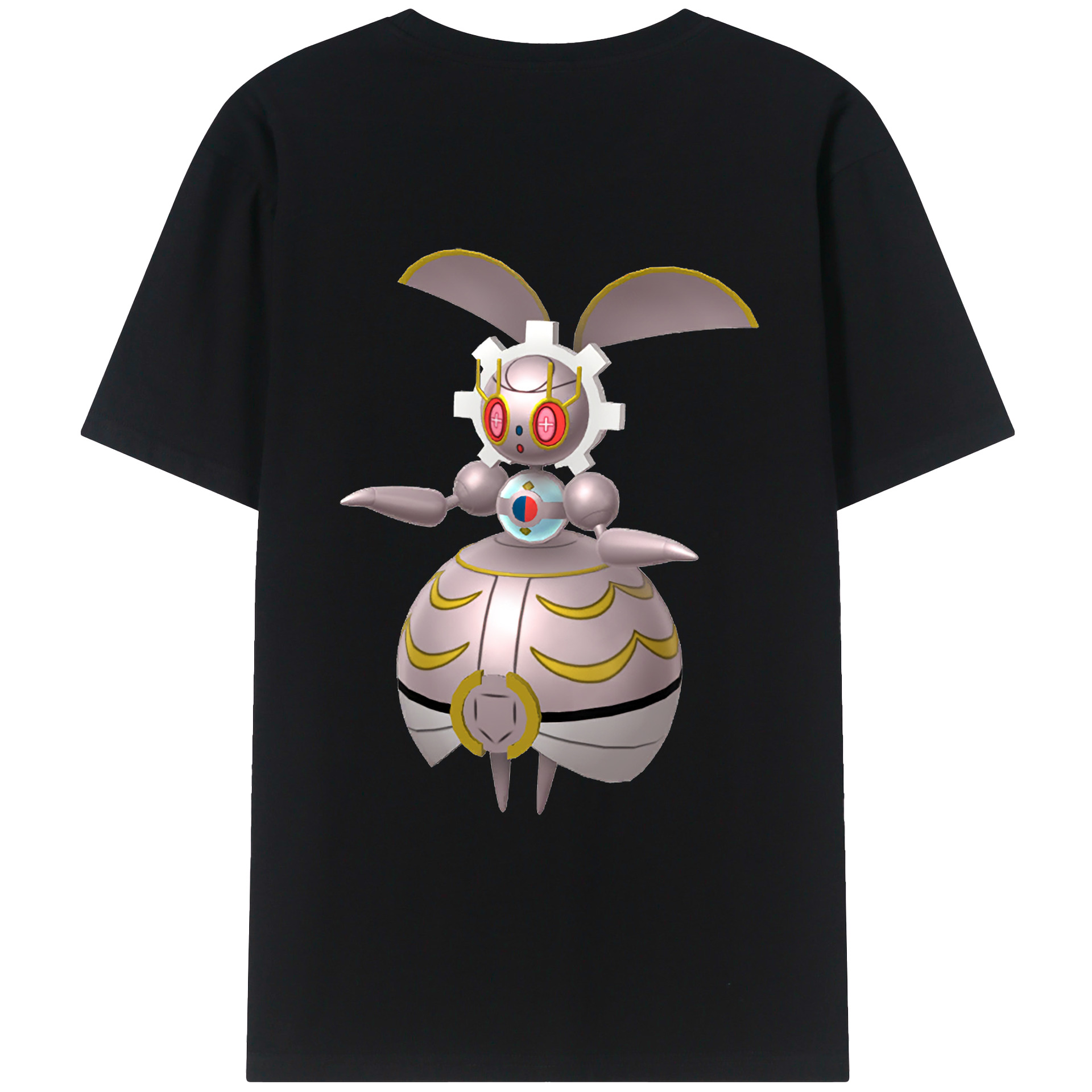 （画像用） ポケットモンスター Pokémon 綿100％ メンズ半袖Tシャツ（バックプリント） 通気性