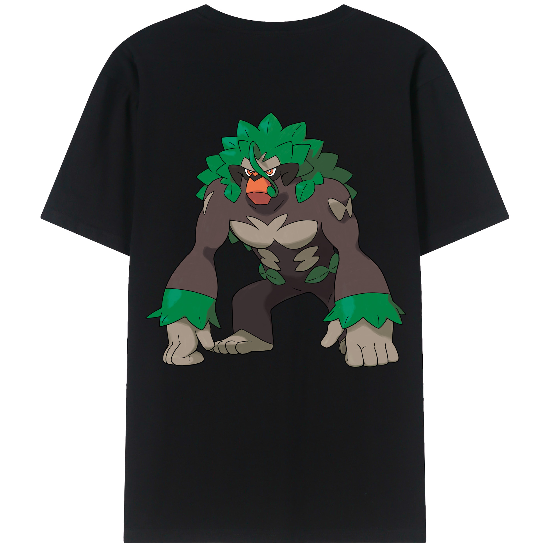 （画像用） ポケットモンスター Pokémon 綿100％ メンズ半袖Tシャツ（バックプリント） 通気性