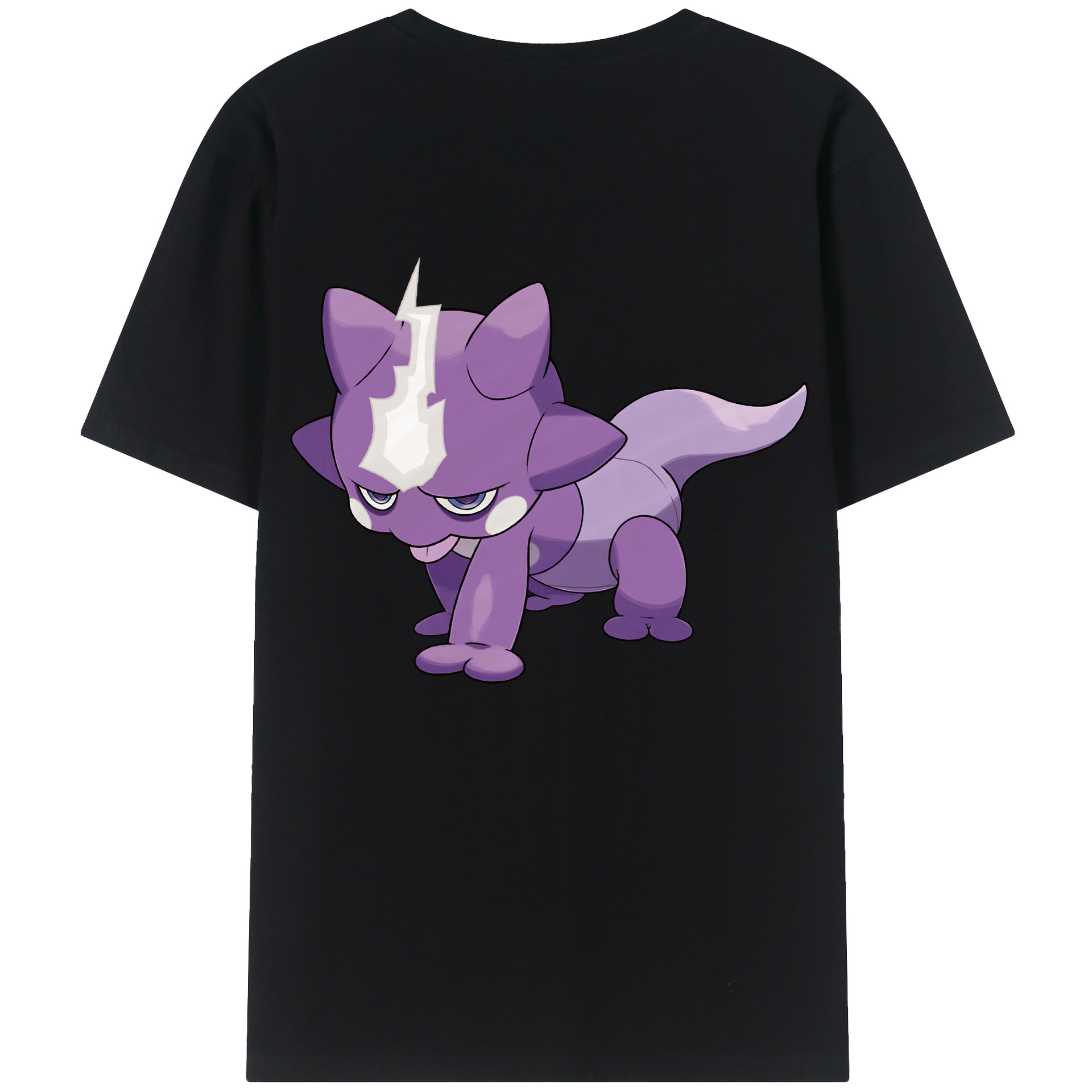 （画像用） ポケットモンスター Pokémon 綿100％ メンズ半袖Tシャツ（バックプリント） 通気性
