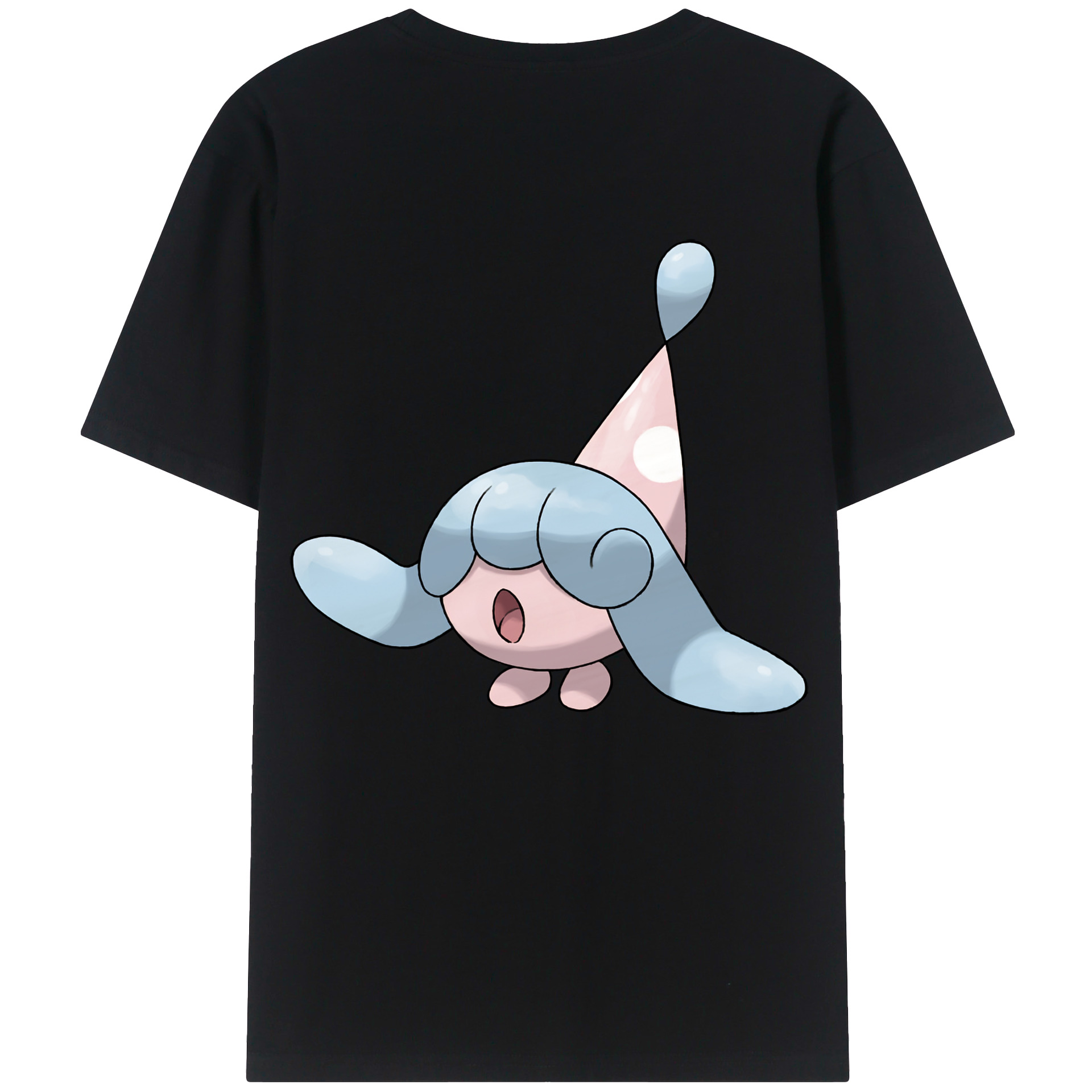 （画像用） ポケットモンスター Pokémon 綿100％ メンズ半袖Tシャツ（バックプリント） 通気性
