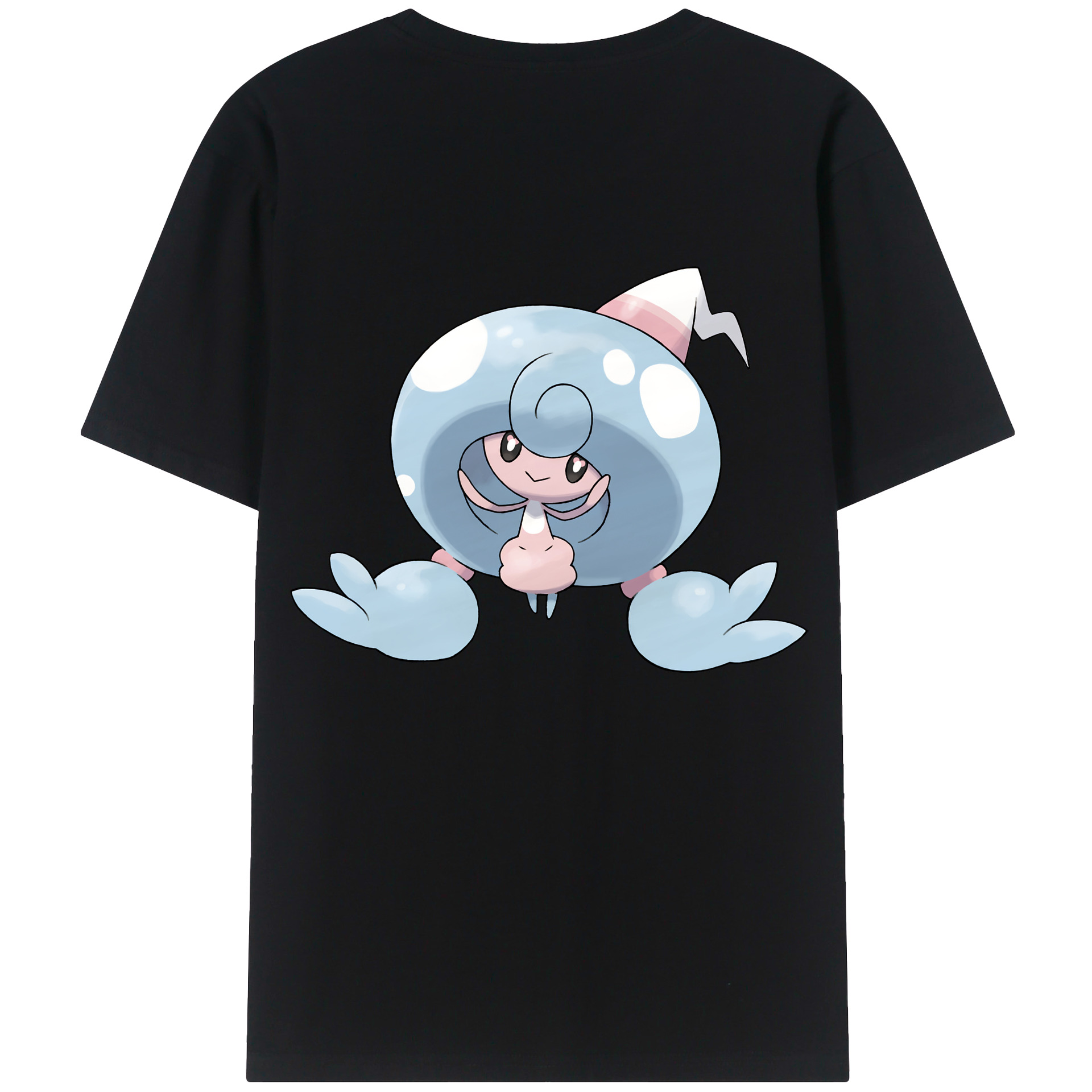 （画像用） ポケットモンスター Pokémon 綿100％ メンズ半袖Tシャツ（バックプリント） 通気性