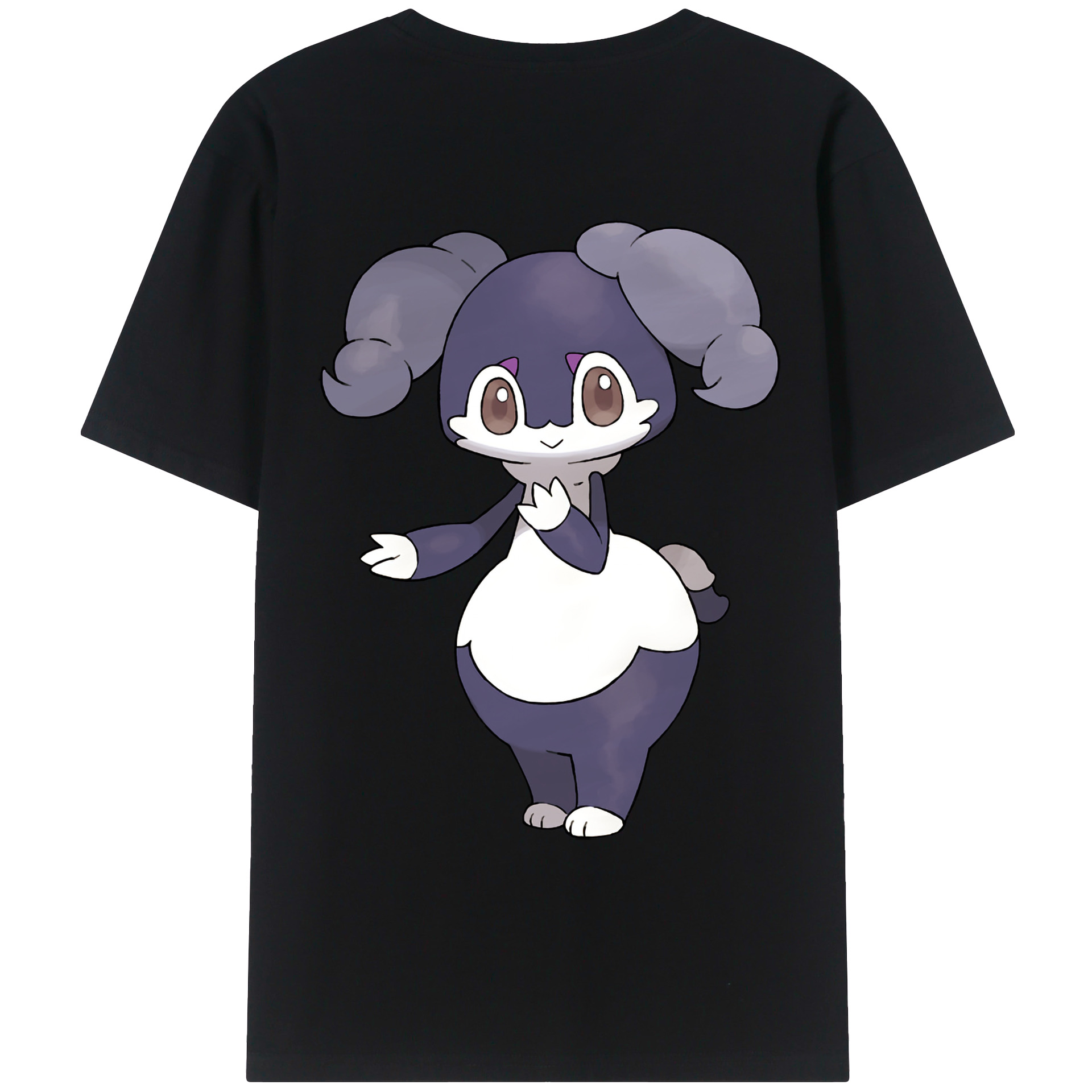 （画像用） ポケットモンスター Pokémon 綿100％ メンズ半袖Tシャツ（バックプリント） 通気性