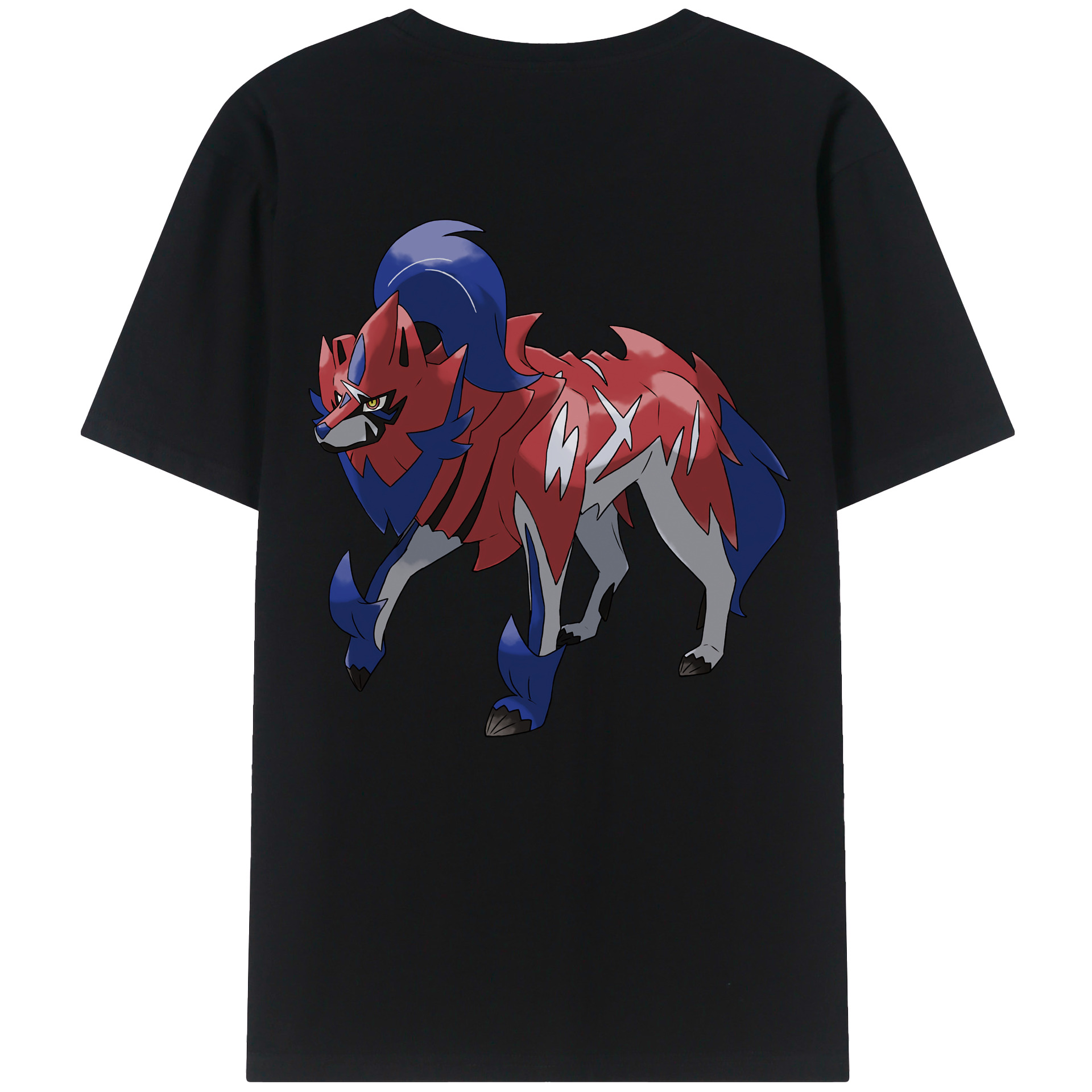 （画像用） ポケットモンスター Pokémon 綿100％ メンズ半袖Tシャツ（バックプリント） 通気性