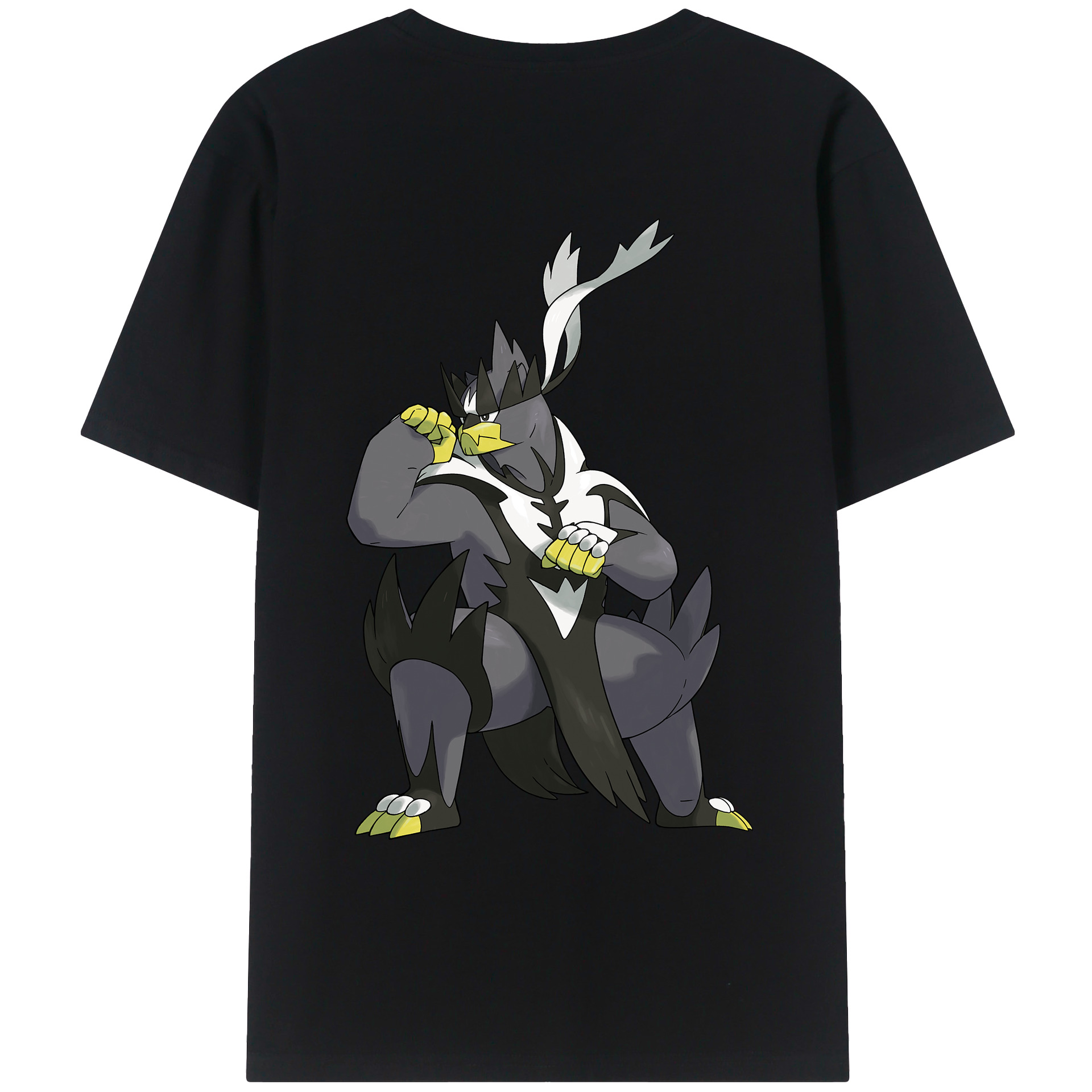 （画像用） ポケットモンスター Pokémon 綿100％ メンズ半袖Tシャツ（バックプリント） 通気性