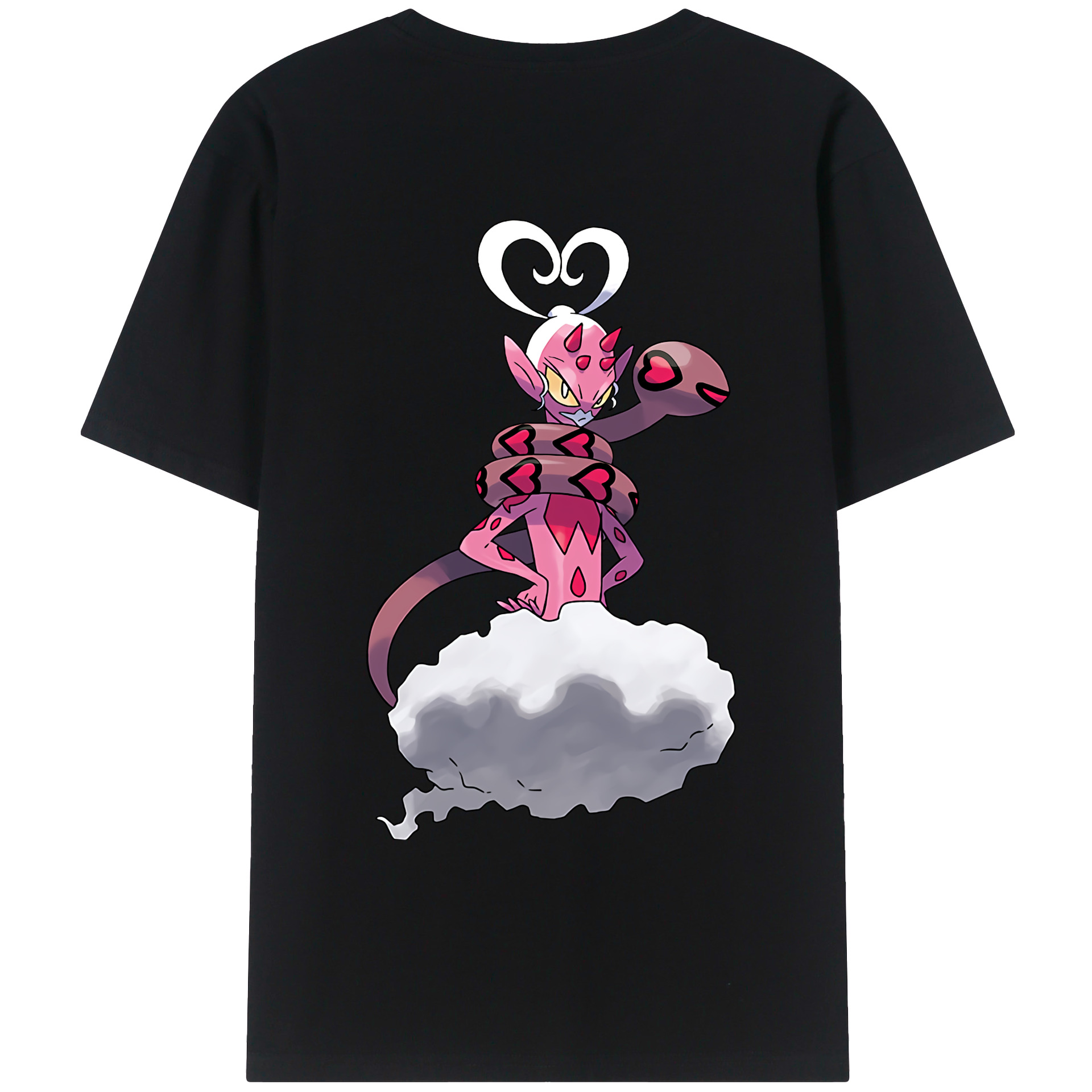 （画像用） ポケットモンスター Pokémon 綿100％ メンズ半袖Tシャツ（バックプリント） 通気性