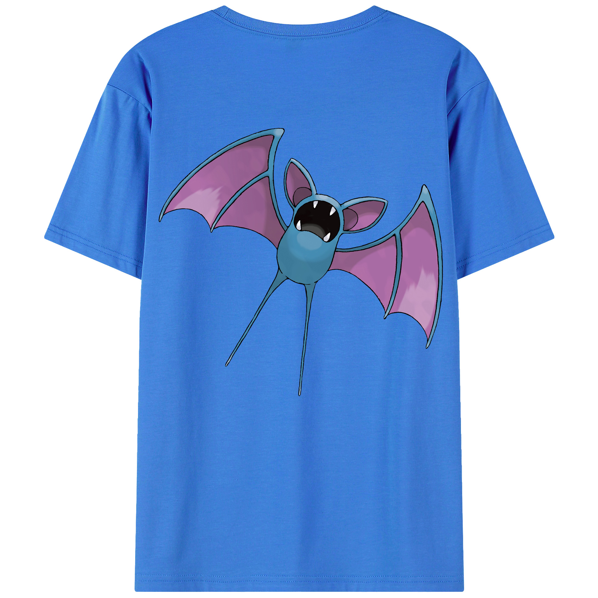 （画像用） ポケットモンスター Pokémon 綿100％ メンズ半袖Tシャツ（バックプリント） 通気性