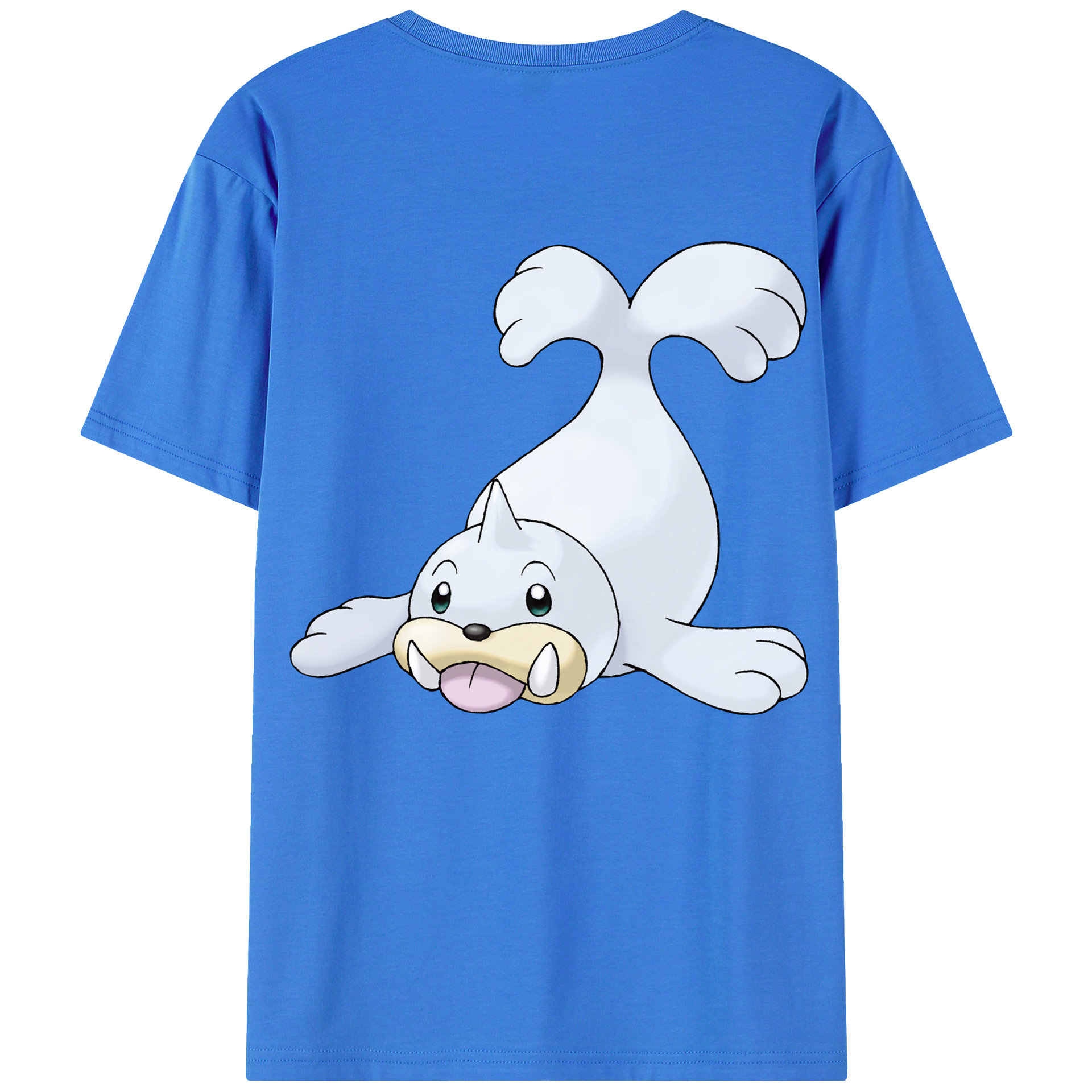 （画像用） ポケットモンスター Pokémon 綿100％ メンズ半袖Tシャツ（バックプリント） 通気性