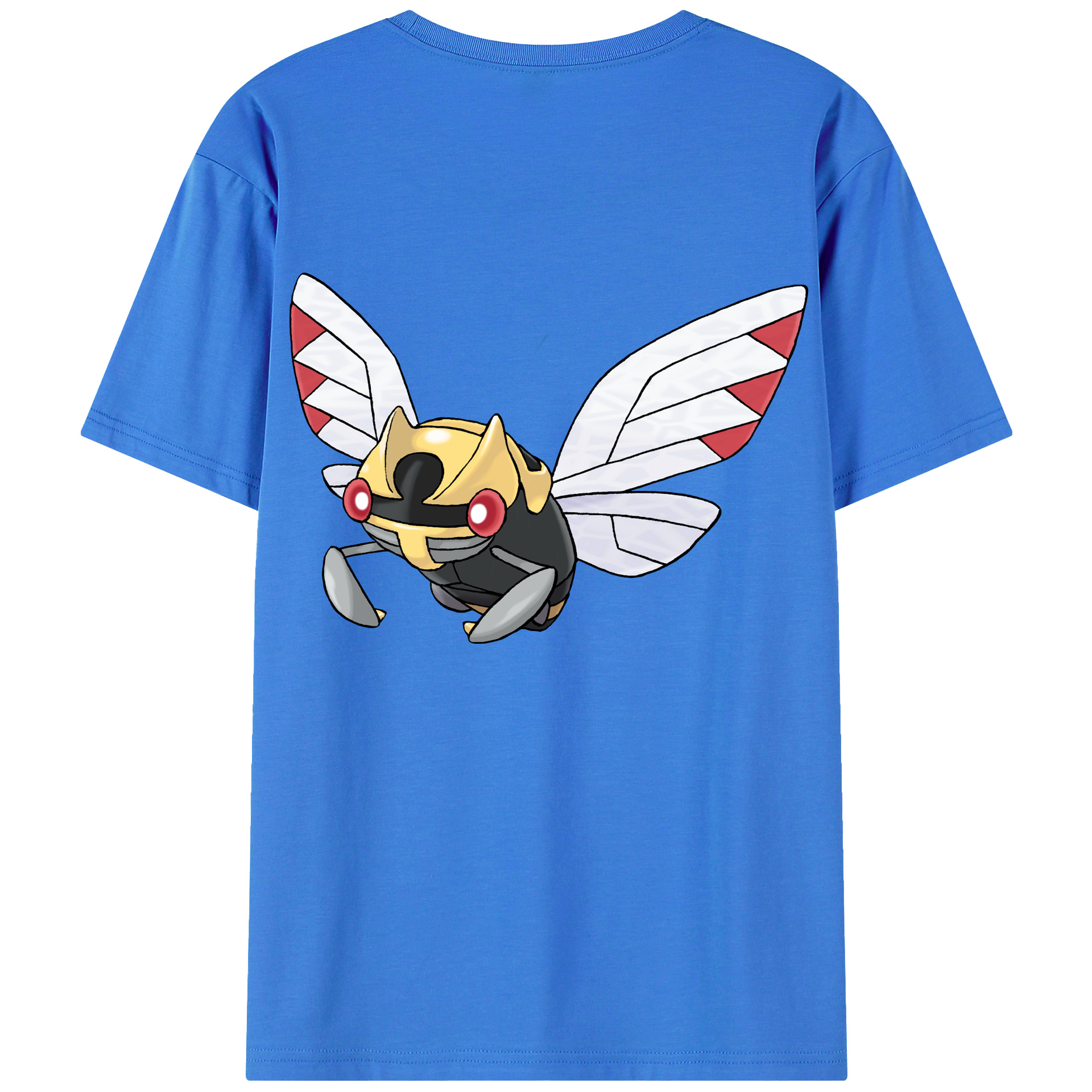 （画像用） ポケットモンスター Pokémon 綿100％ メンズ半袖Tシャツ（バックプリント） 通気性